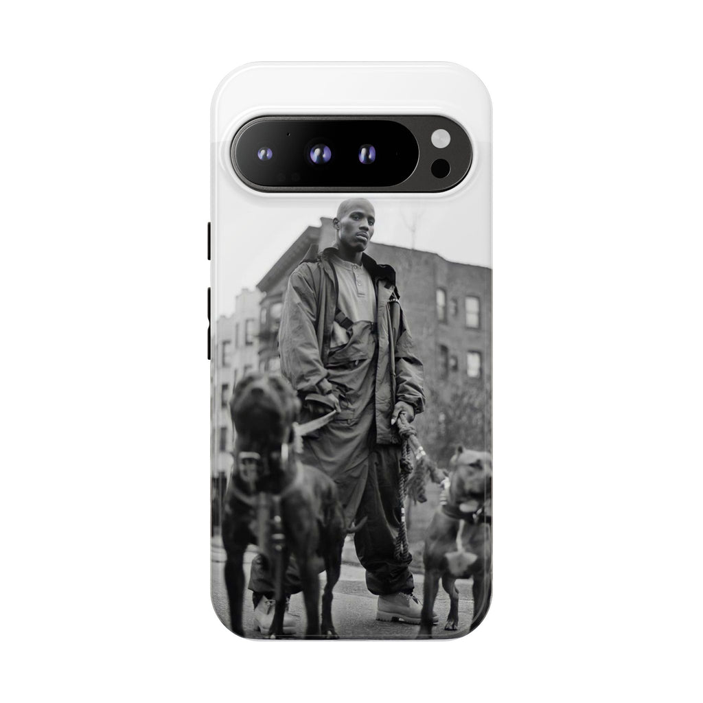 Black & White DMX Tough Phone Case, Urban Style Cover, Pet Lover Gift, Trendy Cell Phone Accessory, Durable Protection