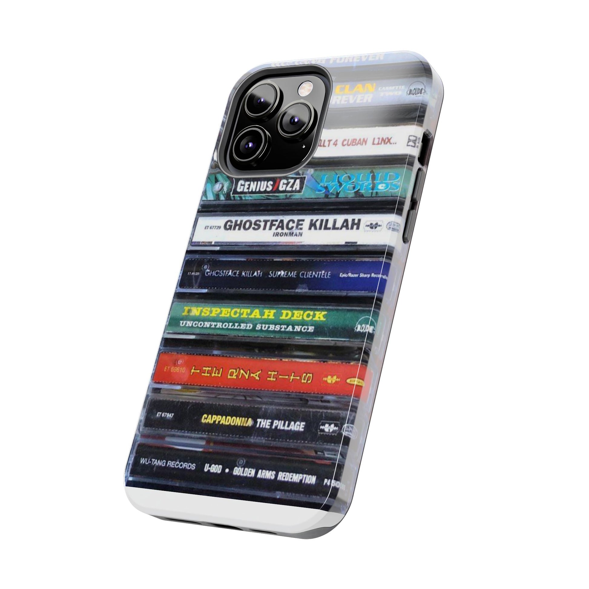 Hip Hop Music Cassette Phone Case | Tough Phone Covers for Music Lovers, Wu solo albums Gifts, Rap Phone Accessories