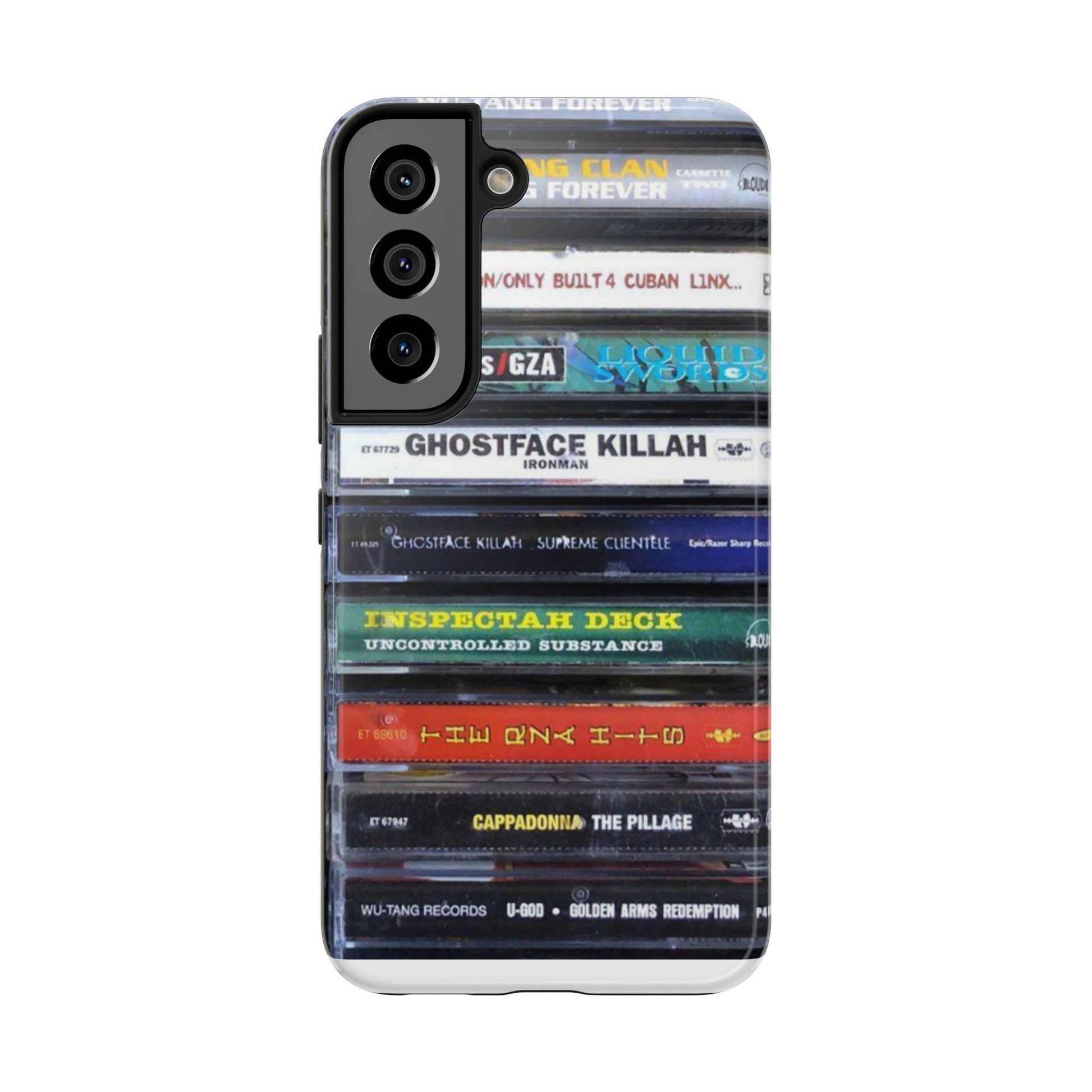 Hip Hop Music Cassette Phone Case | Tough Phone Covers for Music Lovers, Wu solo albums Gifts, Rap Phone Accessories
