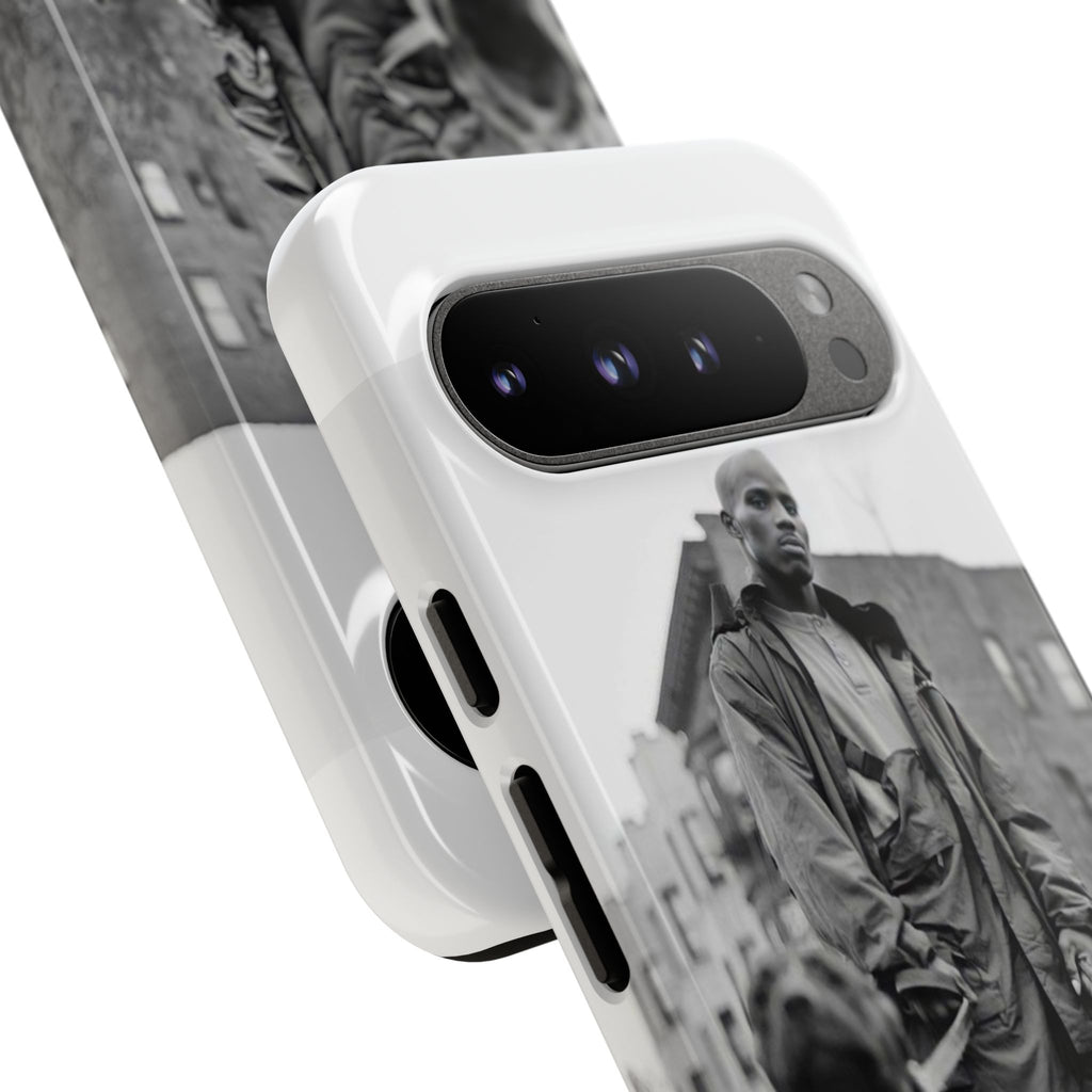 Black & White DMX Tough Phone Case, Urban Style Cover, Pet Lover Gift, Trendy Cell Phone Accessory, Durable Protection