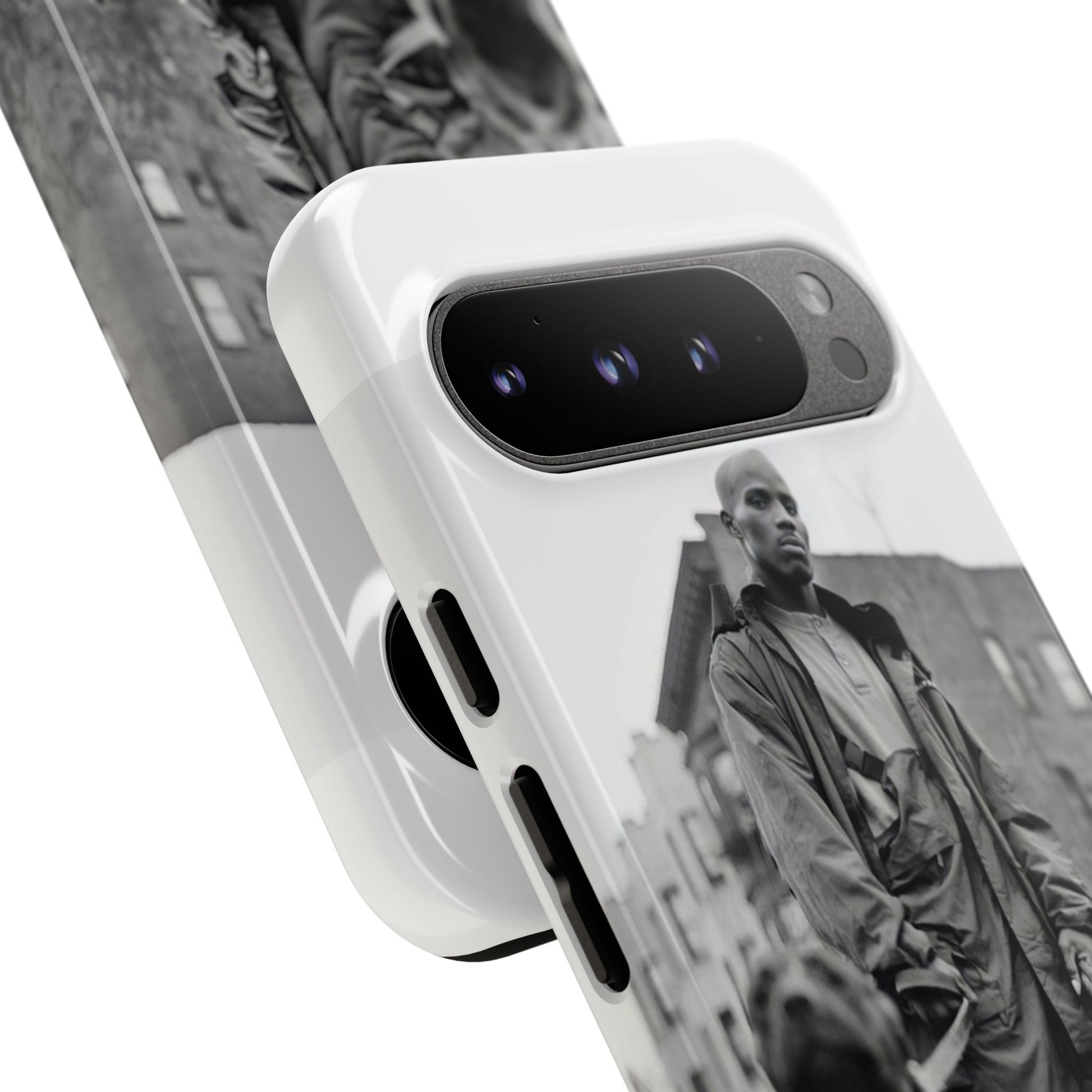 Black & White DMX Tough Phone Case, Urban Style Cover, Pet Lover Gift, Trendy Cell Phone Accessory, Durable Protection