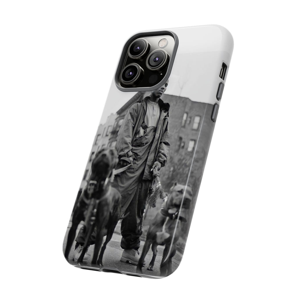 Black & White DMX Tough Phone Case, Urban Style Cover, Pet Lover Gift, Trendy Cell Phone Accessory, Durable Protection