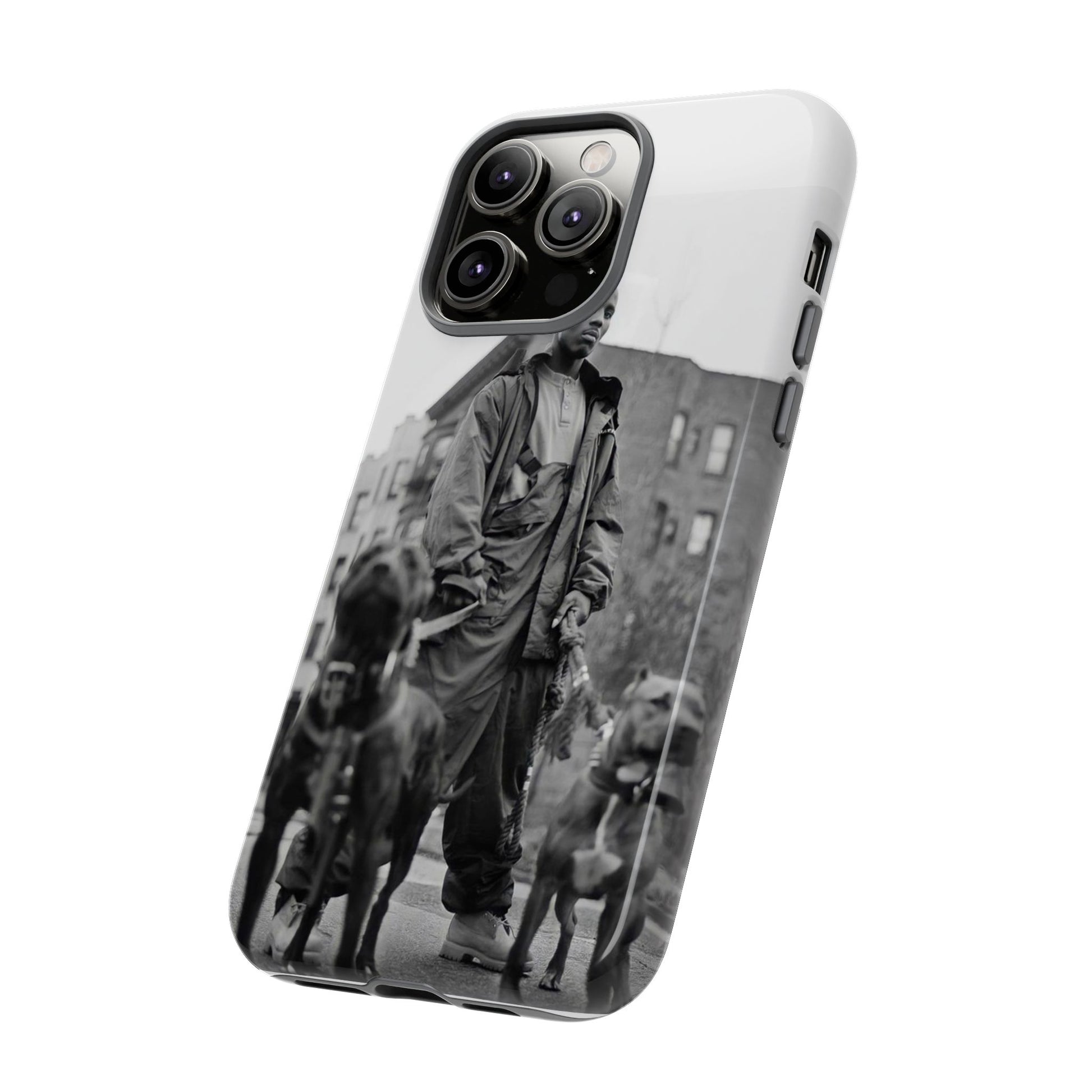 Black & White DMX Tough Phone Case, Urban Style Cover, Pet Lover Gift, Trendy Cell Phone Accessory, Durable Protection