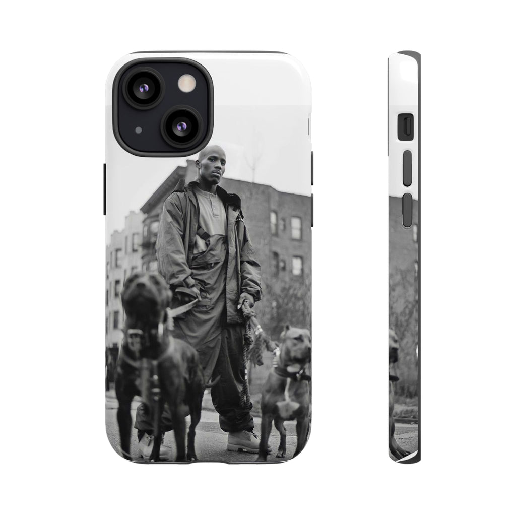 Black & White DMX Tough Phone Case, Urban Style Cover, Pet Lover Gift, Trendy Cell Phone Accessory, Durable Protection