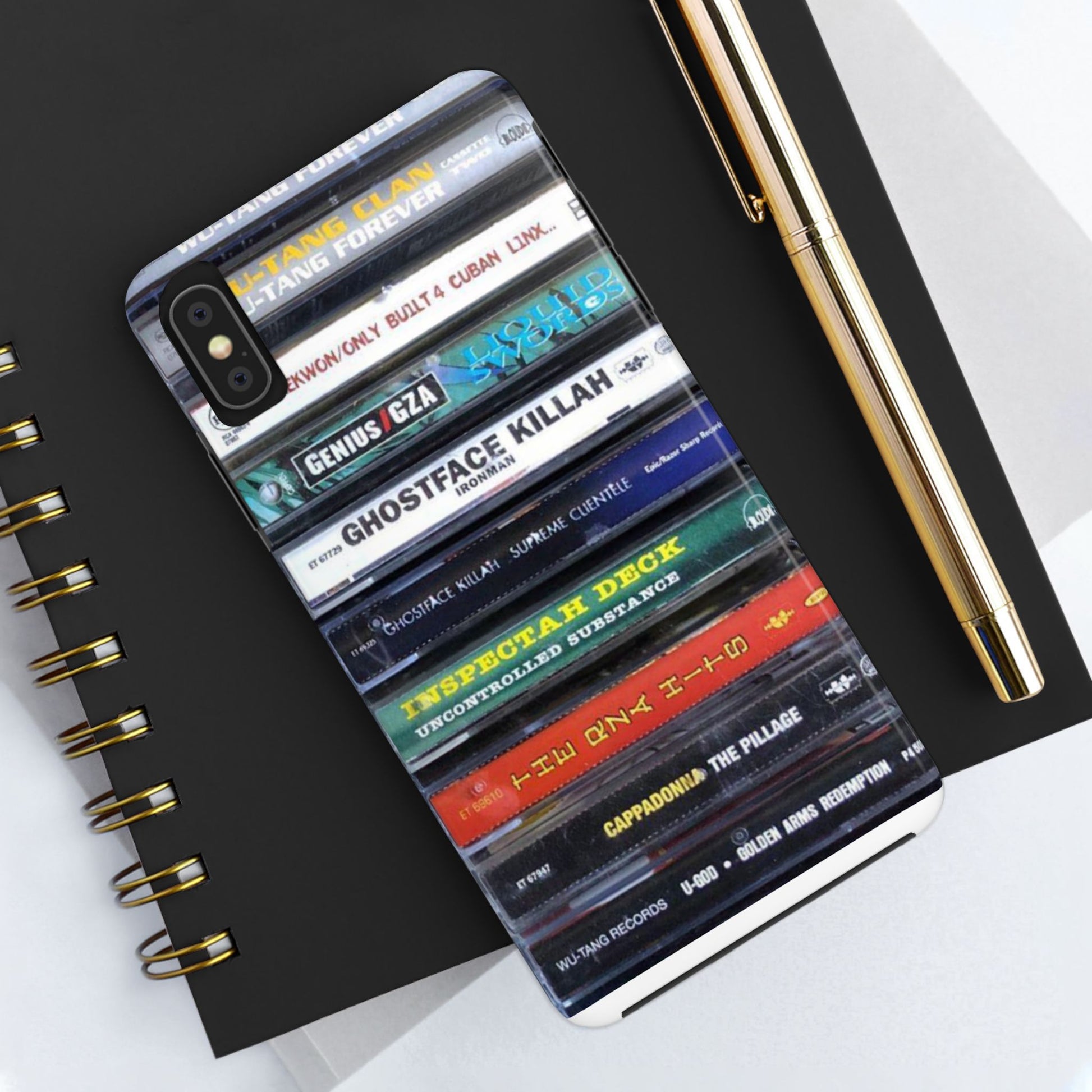 Hip Hop Music Cassette Phone Case | Tough Phone Covers for Music Lovers, Wu solo albums Gifts, Rap Phone Accessories
