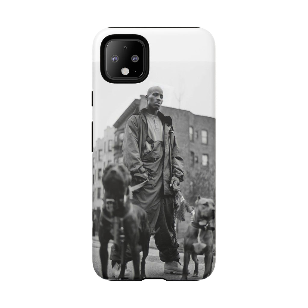 Black & White DMX Tough Phone Case, Urban Style Cover, Pet Lover Gift, Trendy Cell Phone Accessory, Durable Protection