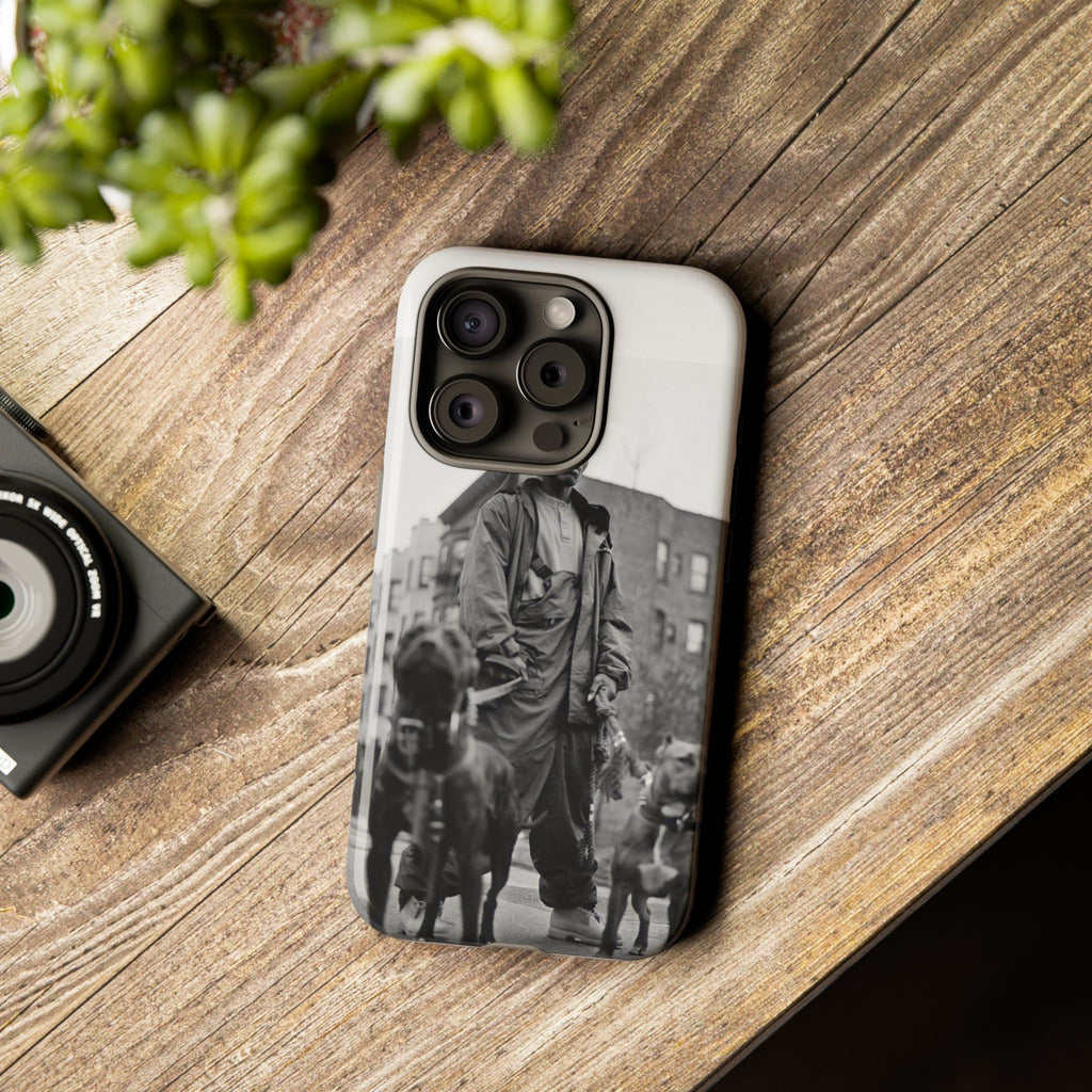 Black & White DMX Tough Phone Case, Urban Style Cover, Pet Lover Gift, Trendy Cell Phone Accessory, Durable Protection