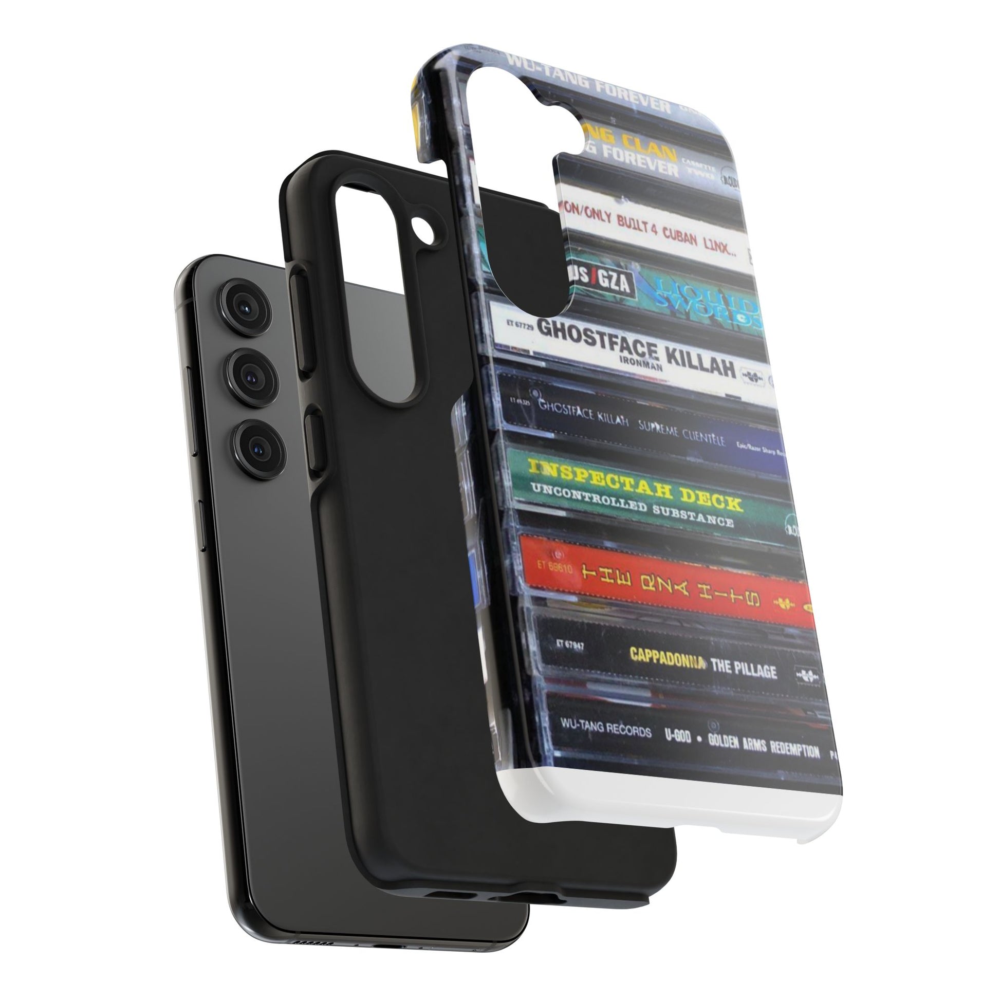 Hip Hop Music Cassette Phone Case | Tough Phone Covers for Music Lovers, Wu solo albums Gifts, Rap Phone Accessories