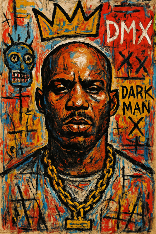 DMX portrait – Basquiat Style Digital Art Print (Instant Download)