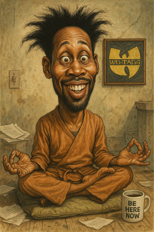 RZA Caricature - Wu Tang Abbott – Digital Art Print (Instant Download)