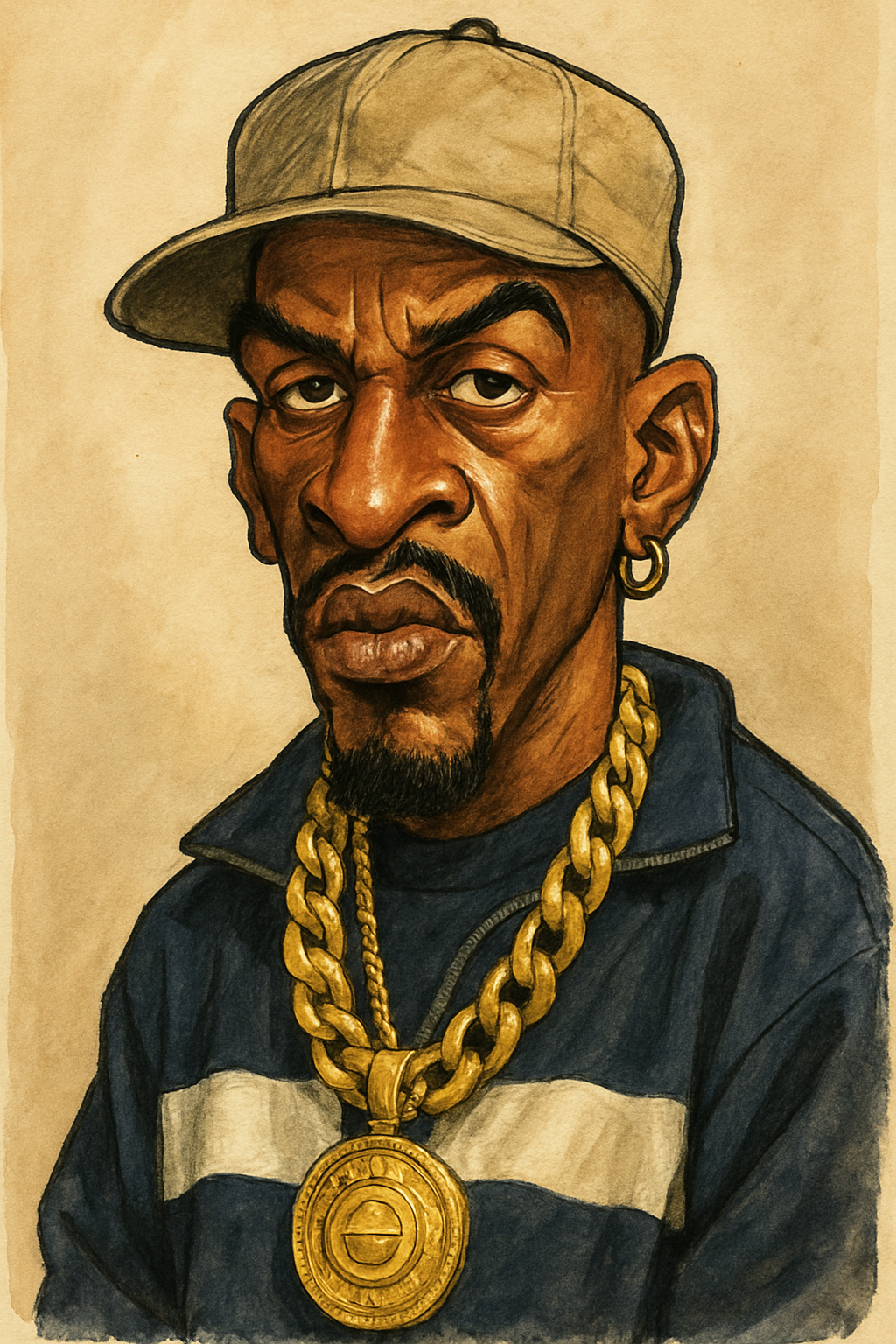 Rakim Caricature - The God Mc – Digital Art Print (Instant Download)
