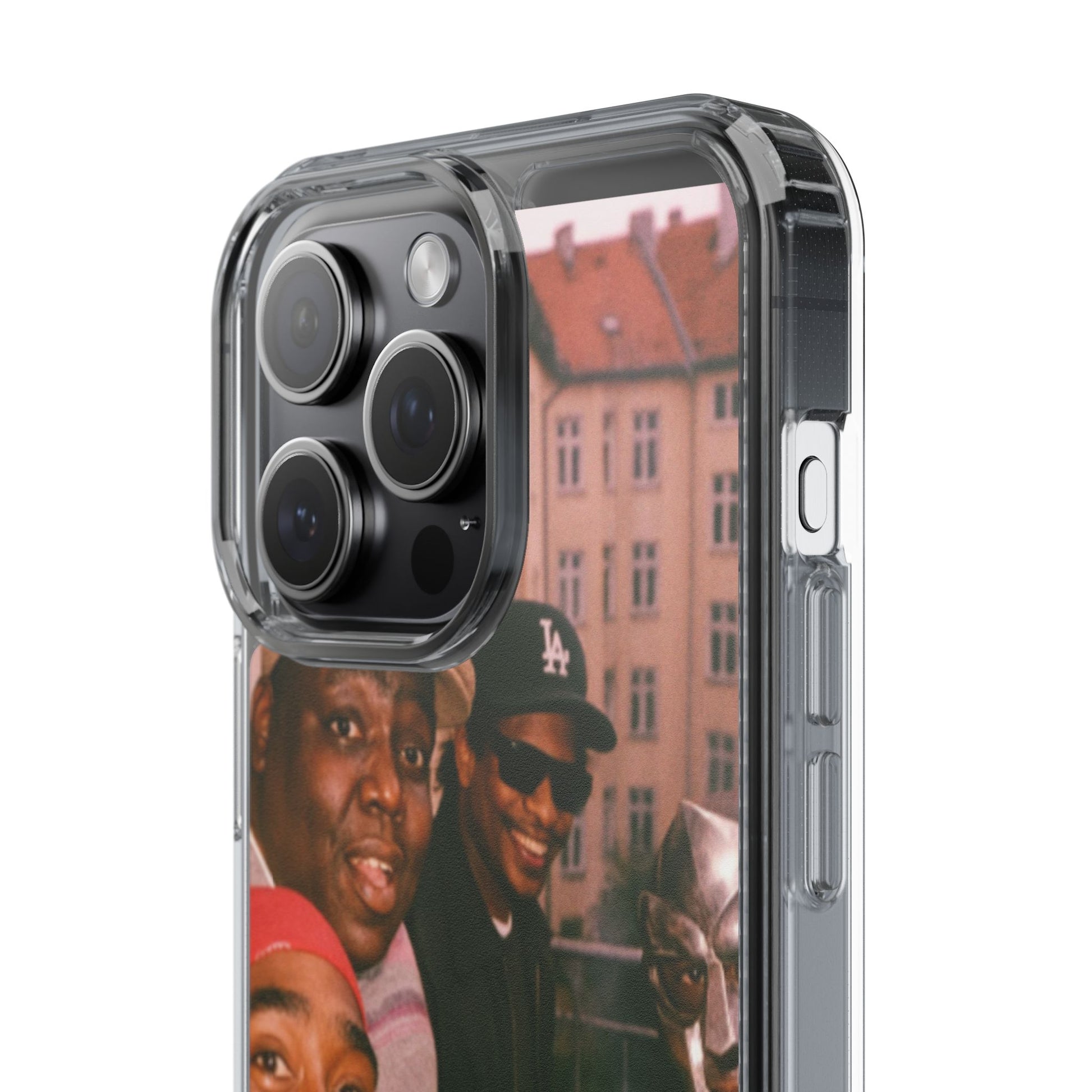 Hip-Hop Legends Clear Case for iPhone, Vintage Rapper Phone Cover, Clear TPU Case, Music Lover Gift, Pop Culture Accessories