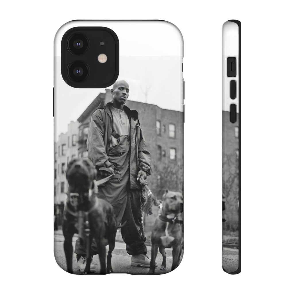 Black & White DMX Tough Phone Case, Urban Style Cover, Pet Lover Gift, Trendy Cell Phone Accessory, Durable Protection