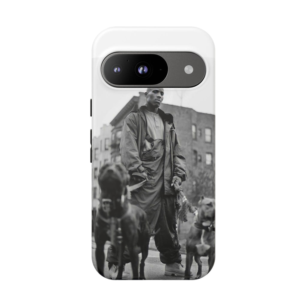 Black & White DMX Tough Phone Case, Urban Style Cover, Pet Lover Gift, Trendy Cell Phone Accessory, Durable Protection