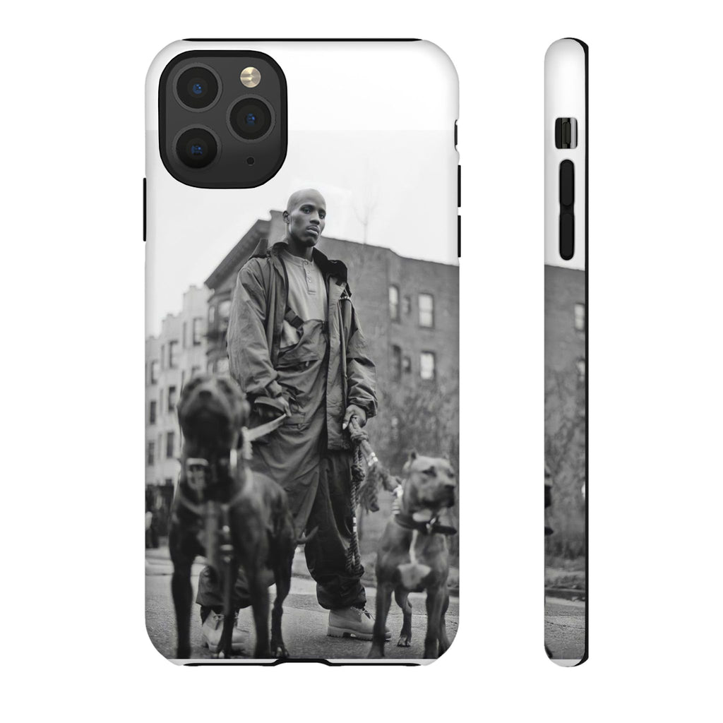 Black & White DMX Tough Phone Case, Urban Style Cover, Pet Lover Gift, Trendy Cell Phone Accessory, Durable Protection