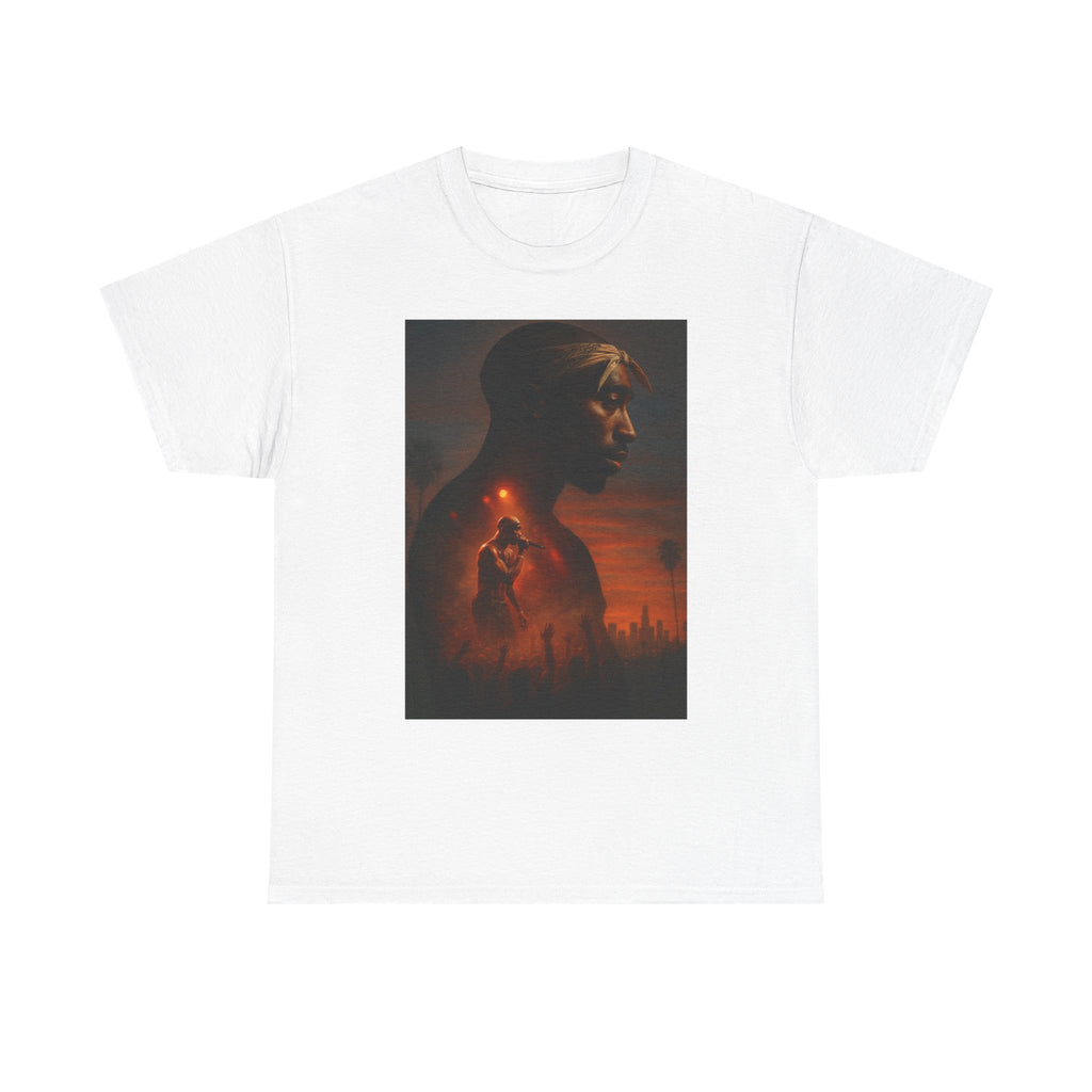Unique Unisex Heavy Cotton 2Pac Tee - Artistic Graphic Shirt, Perfect for Art Lovers, Casual Wear, Gift for Any Occasion, Unisex Shirt