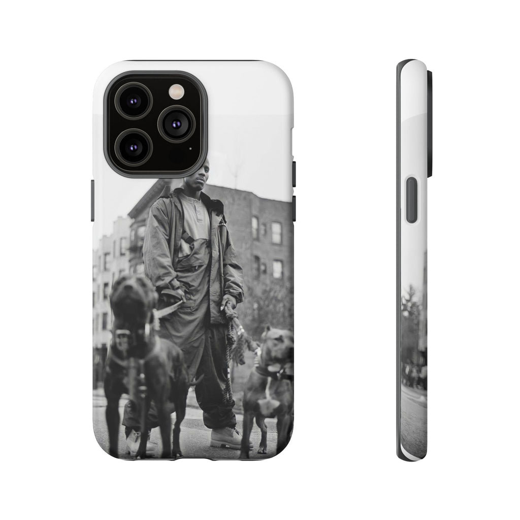 Black & White DMX Tough Phone Case, Urban Style Cover, Pet Lover Gift, Trendy Cell Phone Accessory, Durable Protection