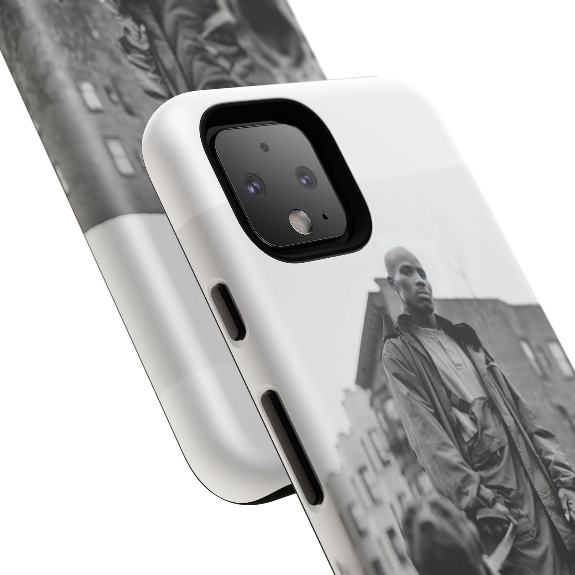 Black & White DMX Tough Phone Case, Urban Style Cover, Pet Lover Gift, Trendy Cell Phone Accessory, Durable Protection