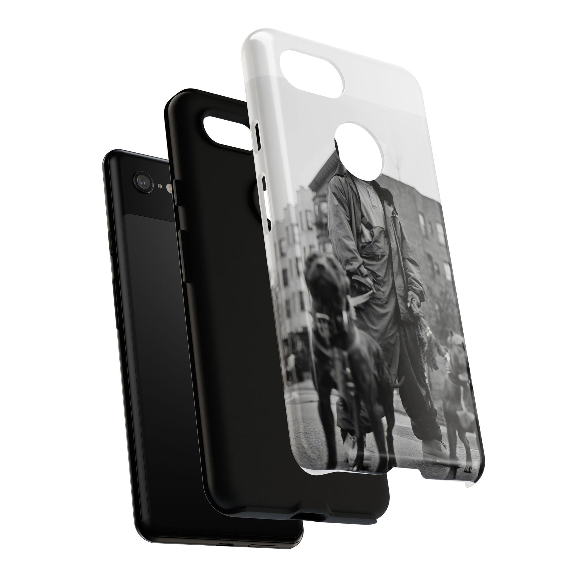 Black & White DMX Tough Phone Case, Urban Style Cover, Pet Lover Gift, Trendy Cell Phone Accessory, Durable Protection