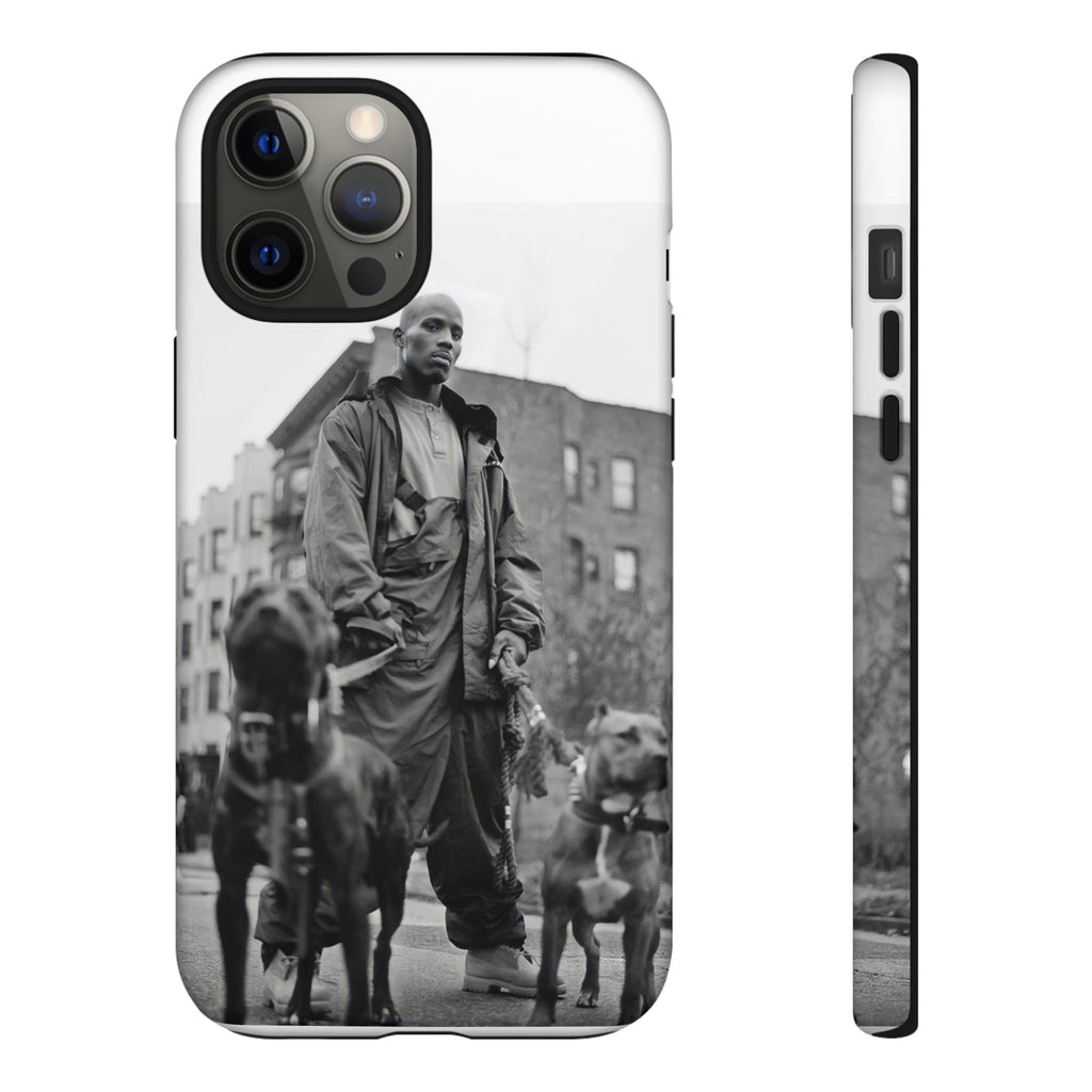 Black & White DMX Tough Phone Case, Urban Style Cover, Pet Lover Gift, Trendy Cell Phone Accessory, Durable Protection