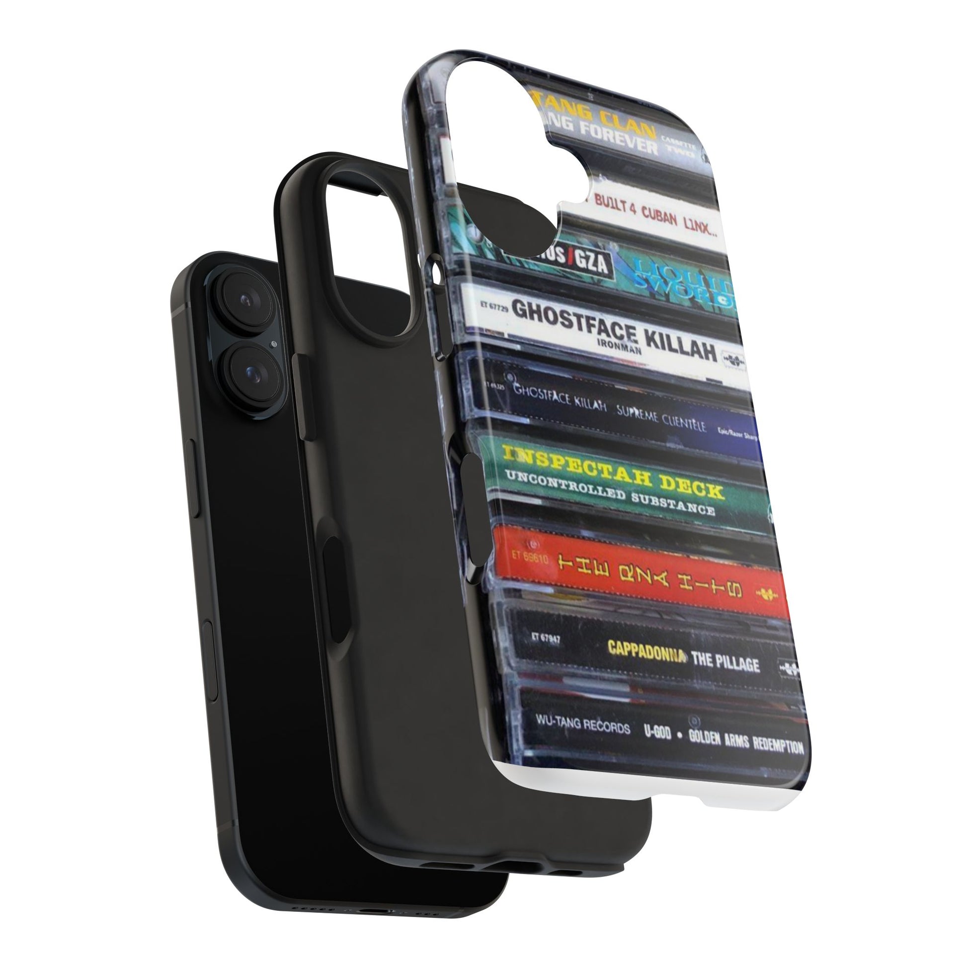 Hip Hop Music Cassette Phone Case | Tough Phone Covers for Music Lovers, Wu solo albums Gifts, Rap Phone Accessories