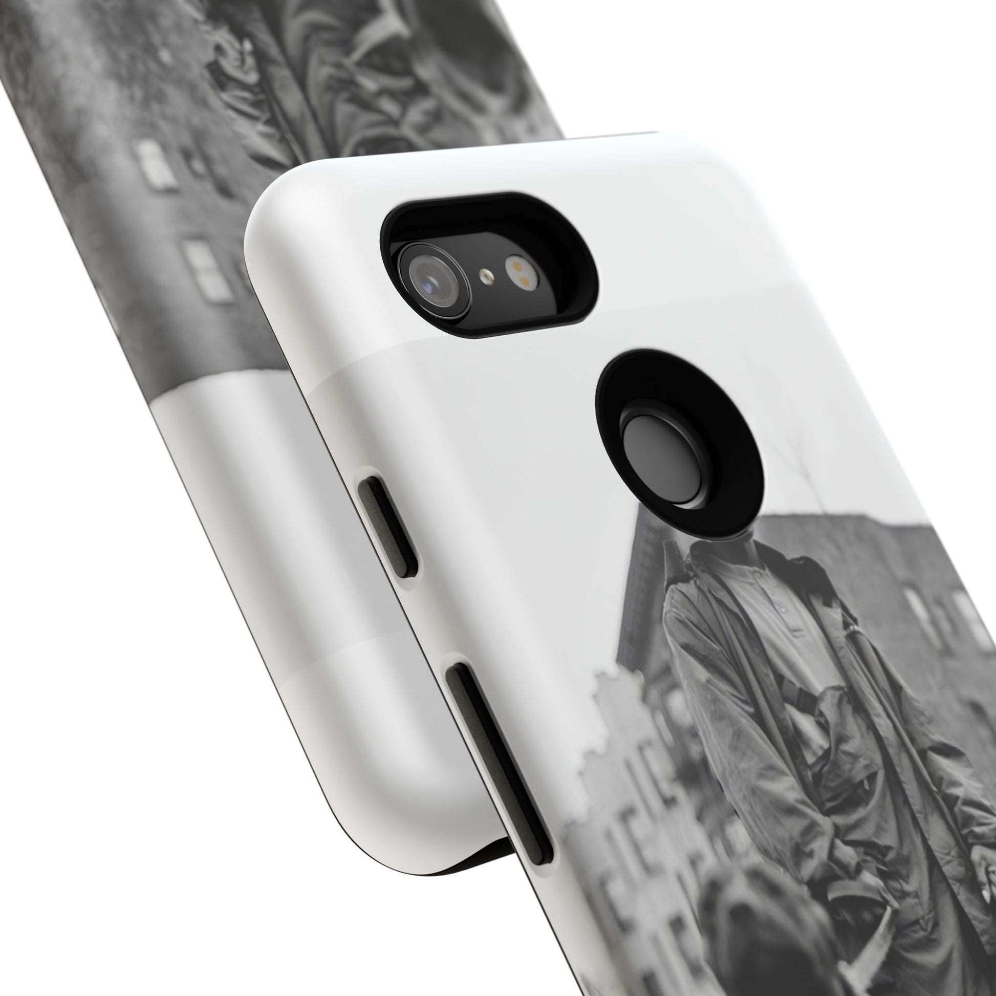 Black & White DMX Tough Phone Case, Urban Style Cover, Pet Lover Gift, Trendy Cell Phone Accessory, Durable Protection