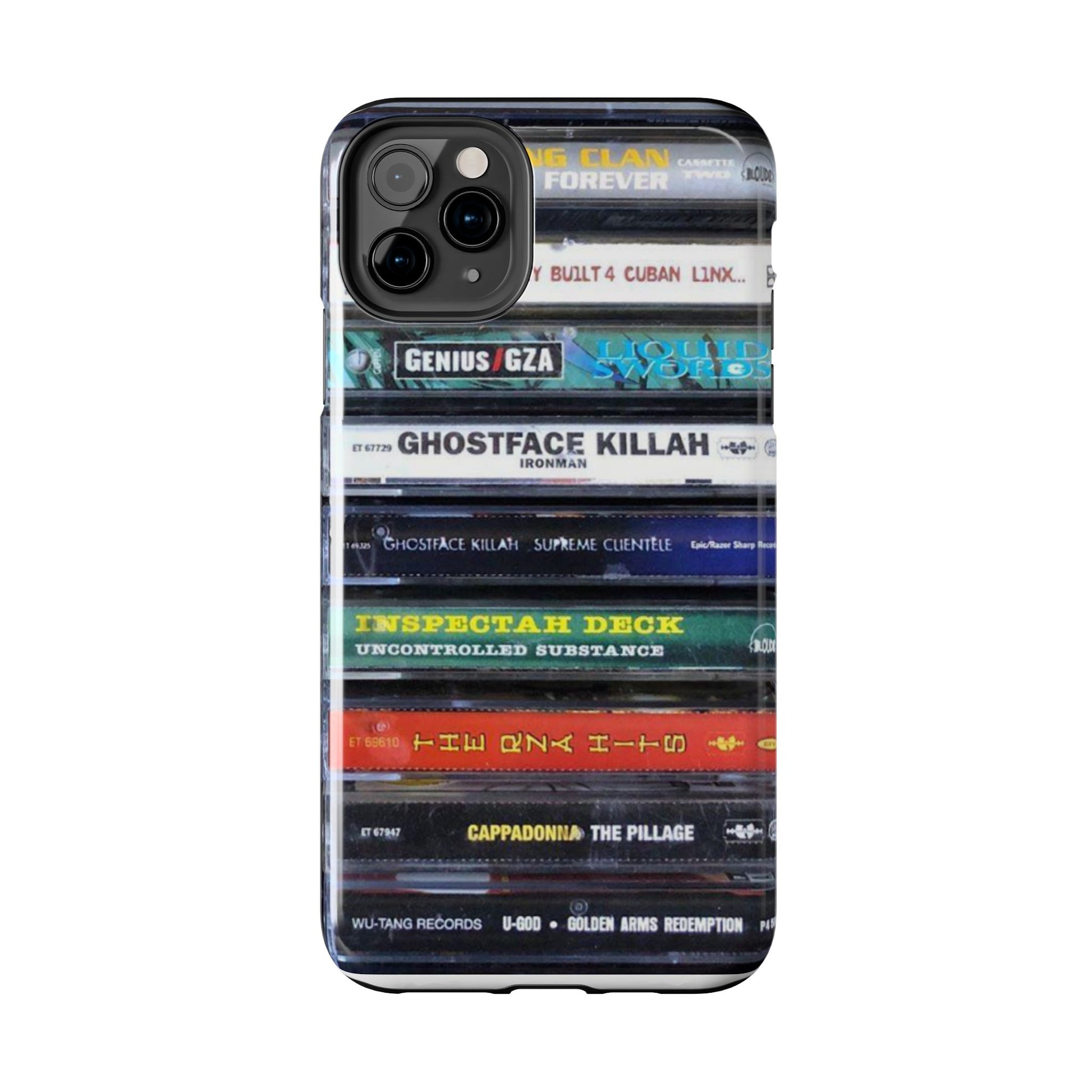 Hip Hop Music Cassette Phone Case | Tough Phone Covers for Music Lovers, Wu solo albums Gifts, Rap Phone Accessories