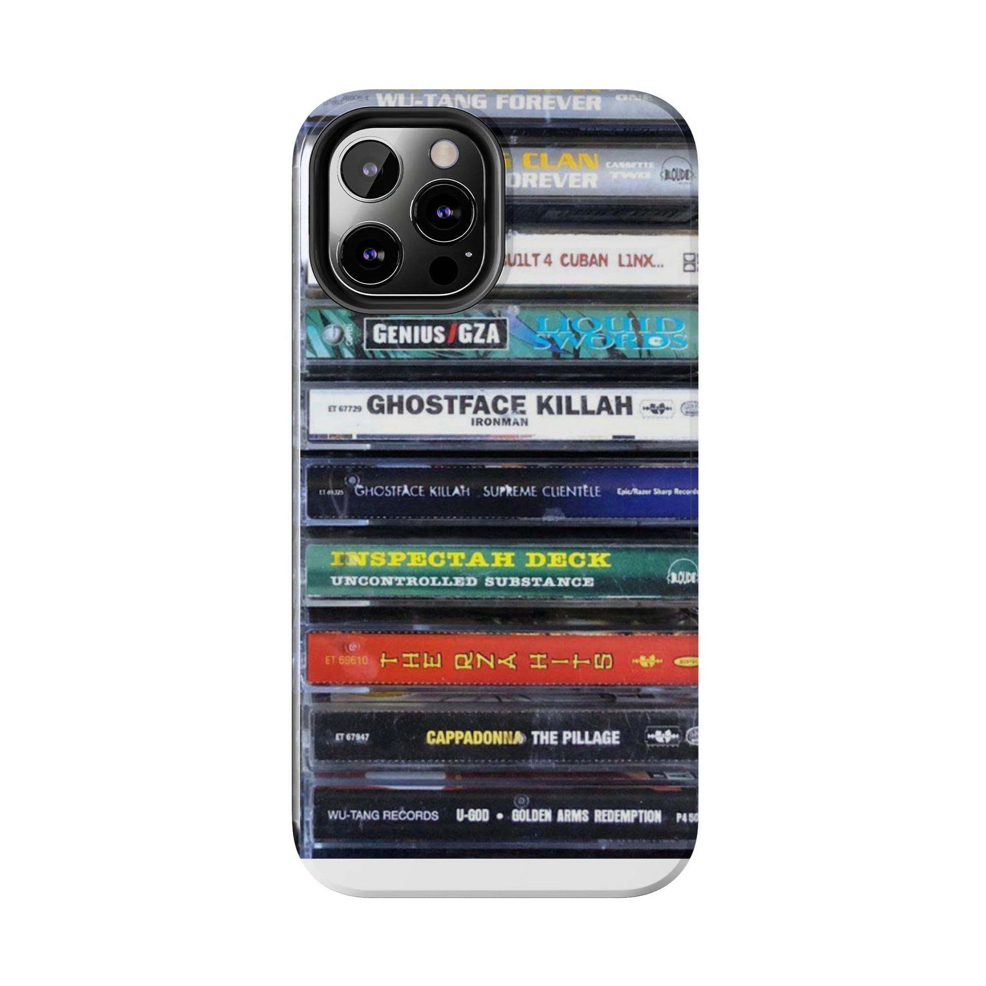 Hip Hop Music Cassette Phone Case | Tough Phone Covers for Music Lovers, Wu solo albums Gifts, Rap Phone Accessories
