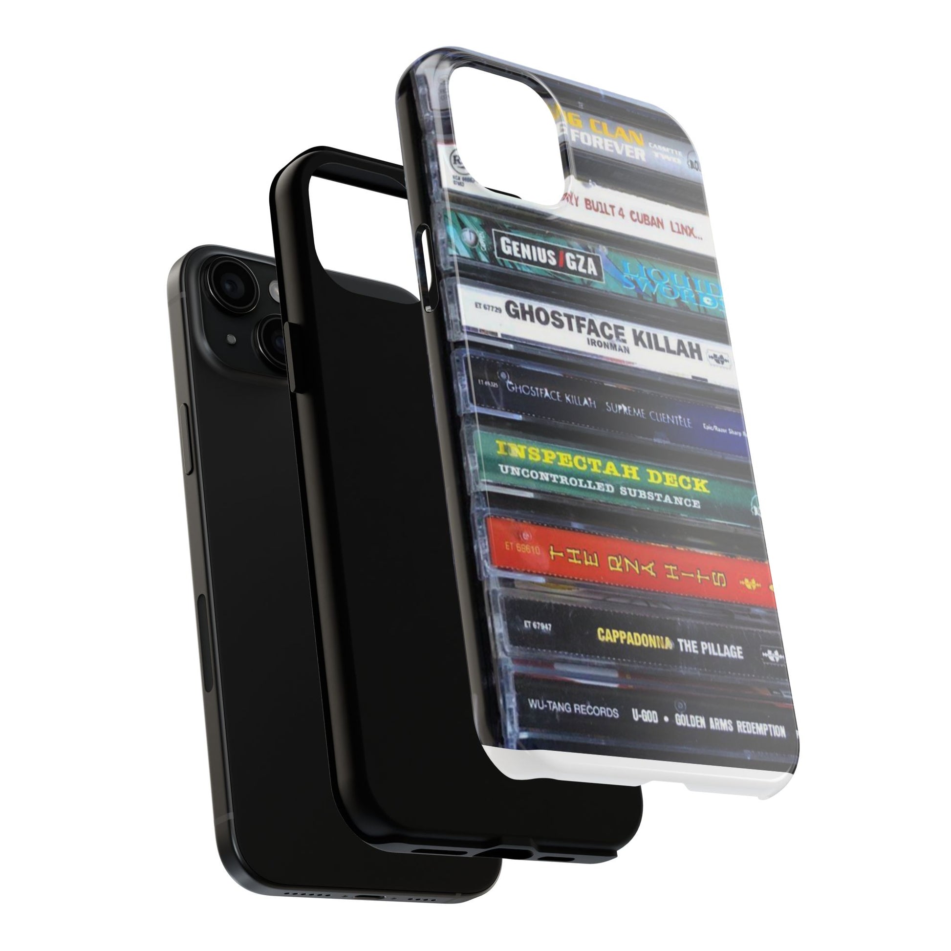 Hip Hop Music Cassette Phone Case | Tough Phone Covers for Music Lovers, Wu solo albums Gifts, Rap Phone Accessories