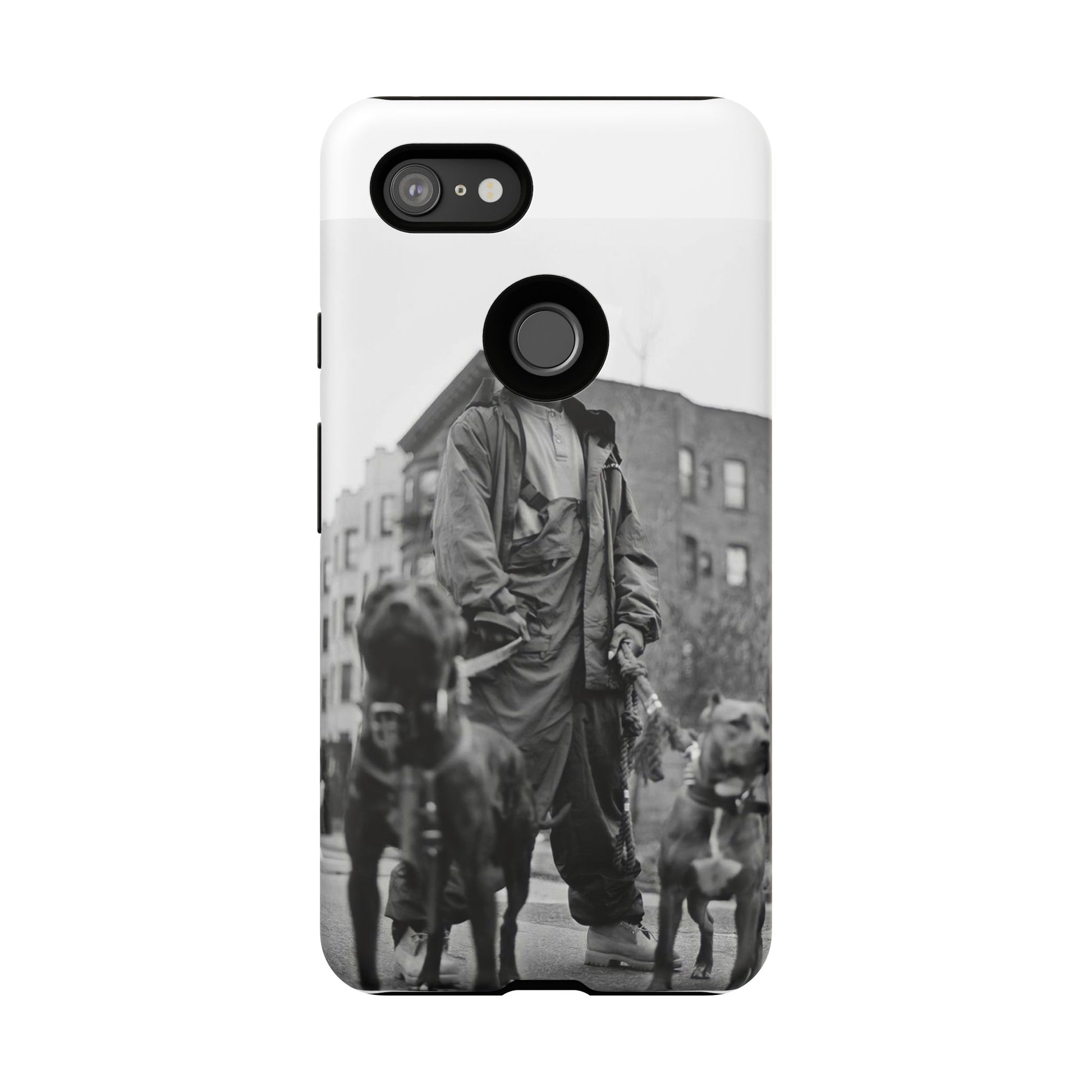 Black & White DMX Tough Phone Case, Urban Style Cover, Pet Lover Gift, Trendy Cell Phone Accessory, Durable Protection