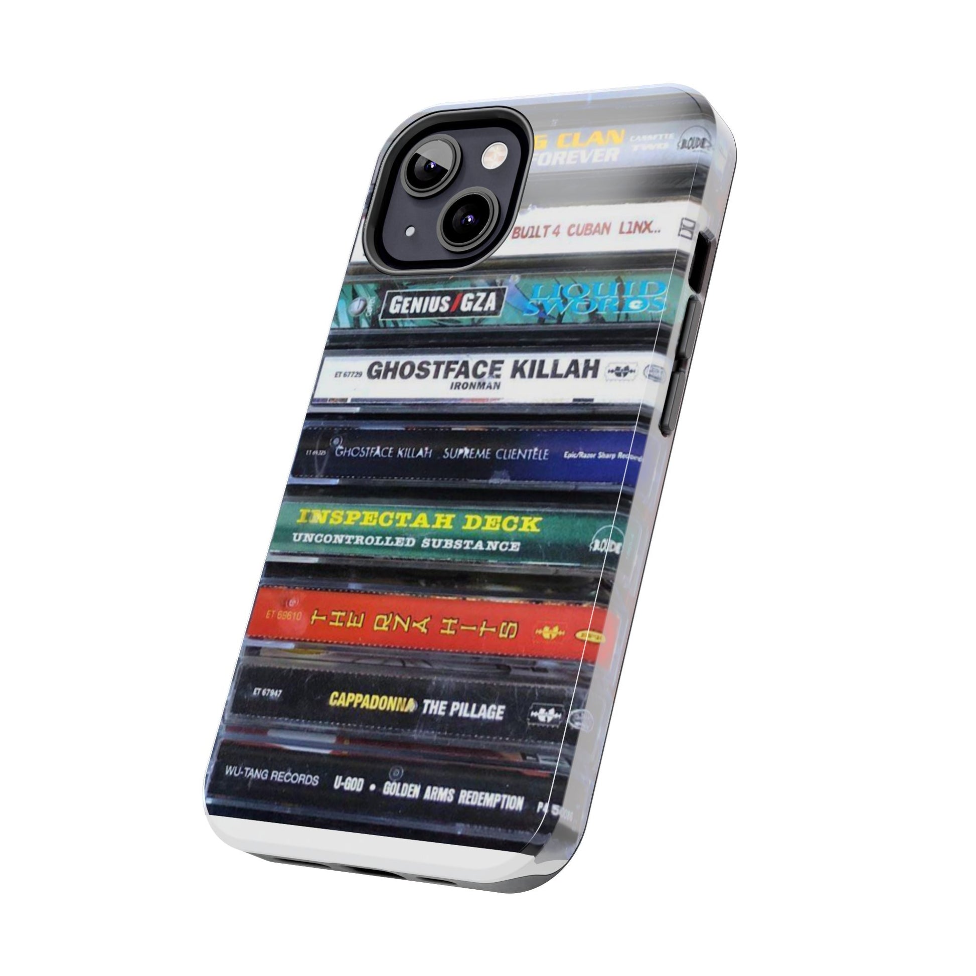 Hip Hop Music Cassette Phone Case | Tough Phone Covers for Music Lovers, Wu solo albums Gifts, Rap Phone Accessories