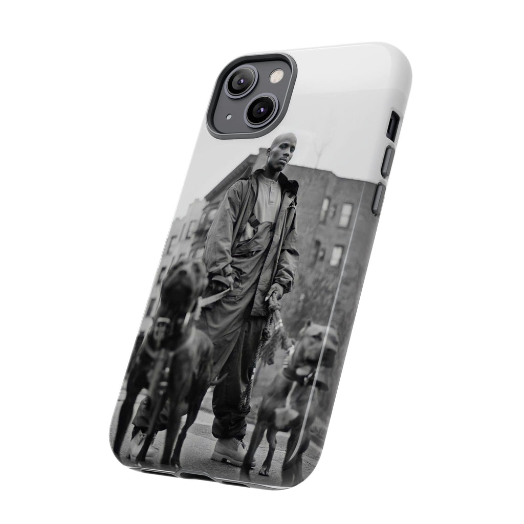 Black & White DMX Tough Phone Case, Urban Style Cover, Pet Lover Gift, Trendy Cell Phone Accessory, Durable Protection