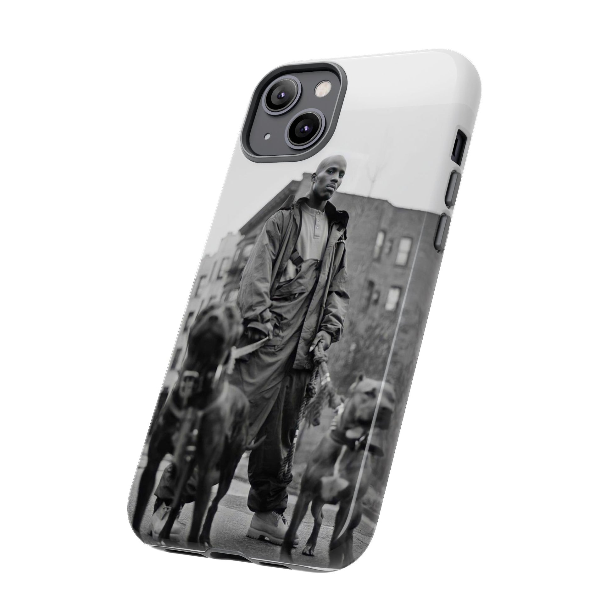 Black & White DMX Tough Phone Case, Urban Style Cover, Pet Lover Gift, Trendy Cell Phone Accessory, Durable Protection