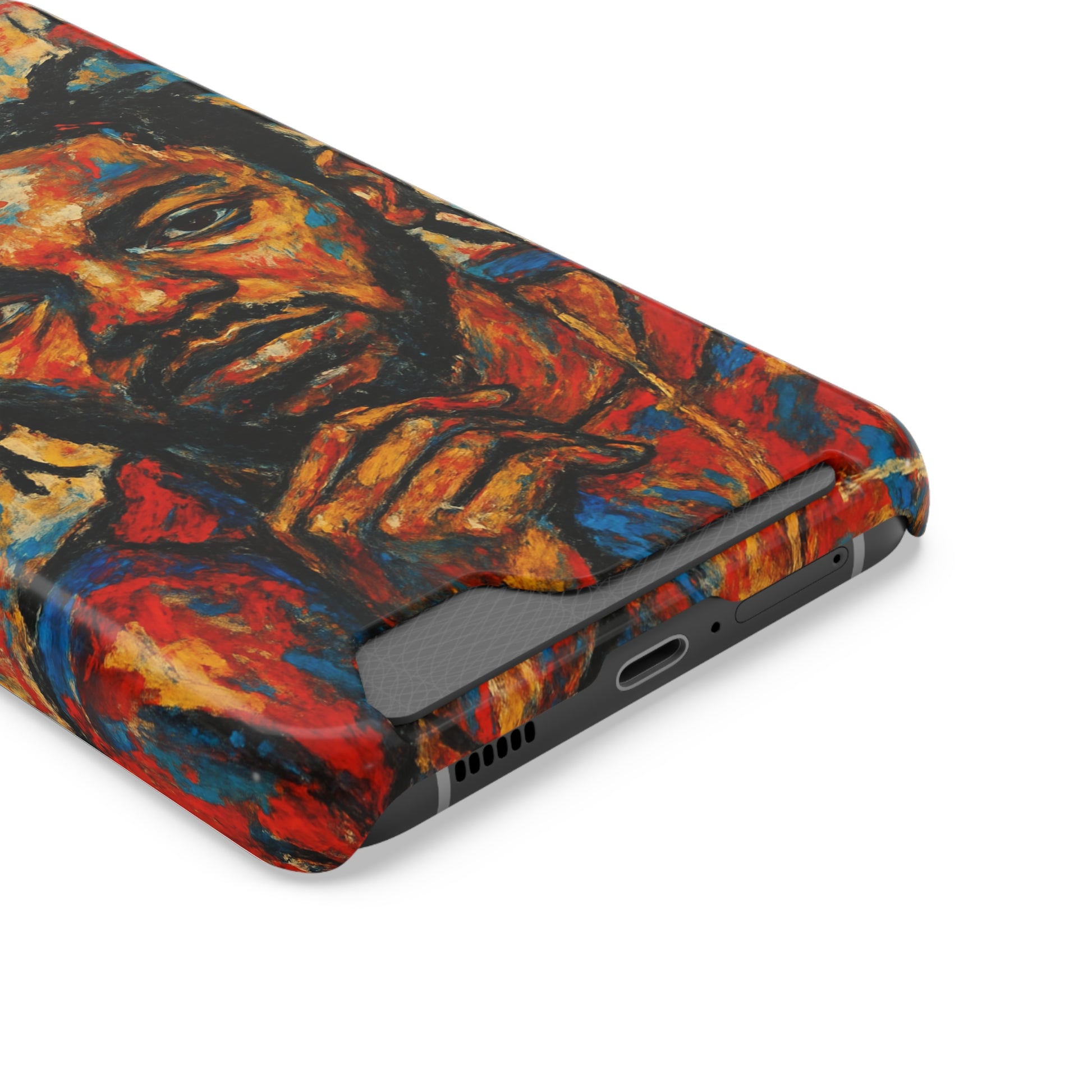 Kendrick Lamar Phone Case, Artistic Basquiat Style Card Holder Cover, Gift for Hip-Hop Fans, K Dot Unique Phone Accessory, Music Lover Essential