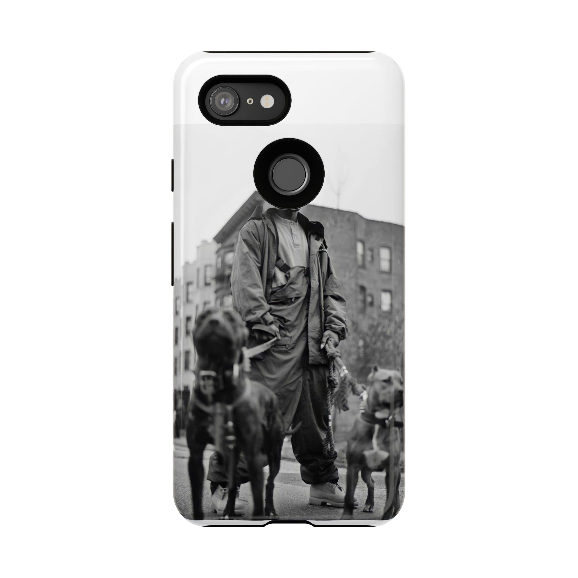 Black & White DMX Tough Phone Case, Urban Style Cover, Pet Lover Gift, Trendy Cell Phone Accessory, Durable Protection