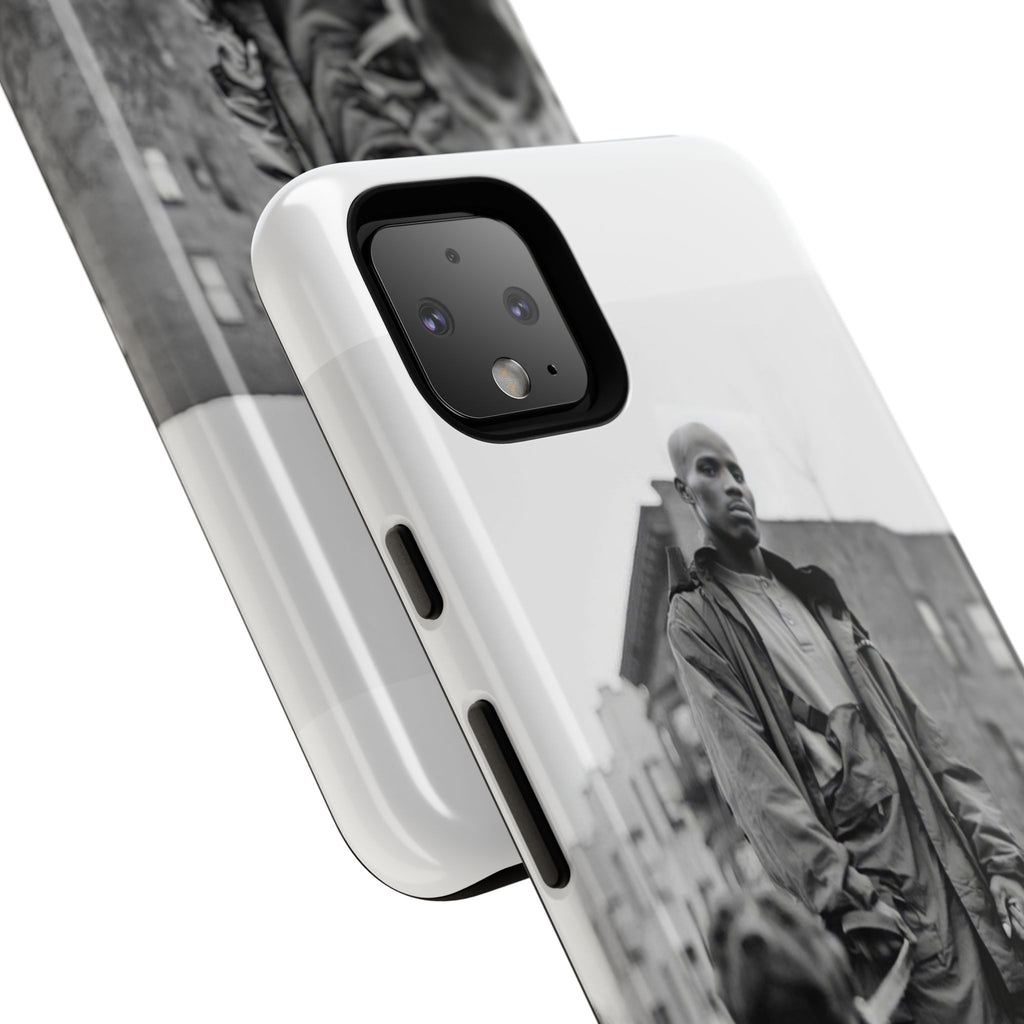 Black & White DMX Tough Phone Case, Urban Style Cover, Pet Lover Gift, Trendy Cell Phone Accessory, Durable Protection