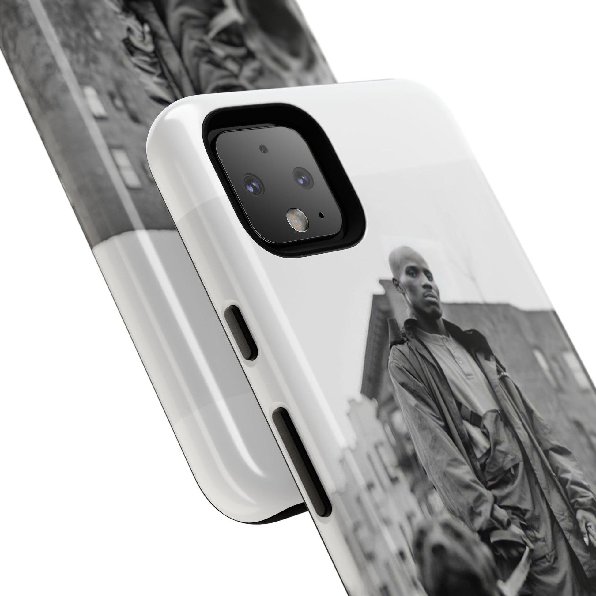 Black & White DMX Tough Phone Case, Urban Style Cover, Pet Lover Gift, Trendy Cell Phone Accessory, Durable Protection