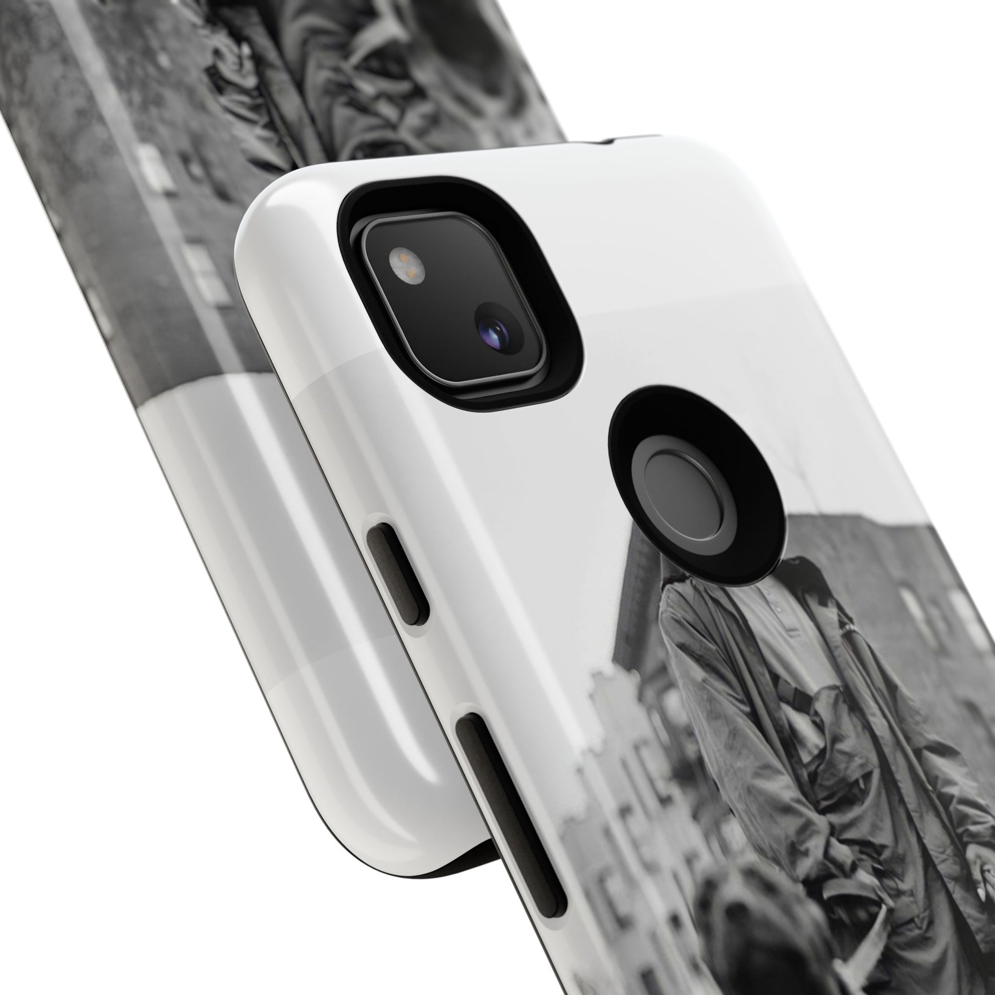 Black & White DMX Tough Phone Case, Urban Style Cover, Pet Lover Gift, Trendy Cell Phone Accessory, Durable Protection