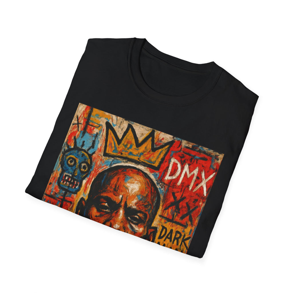 DMX Tribute Unisex Softstyle T-Shirt, Hip Hop Apparel, Musician Gift, Streetwear, Concert Outfit, Retro Graphic Tee, Basquiat Style