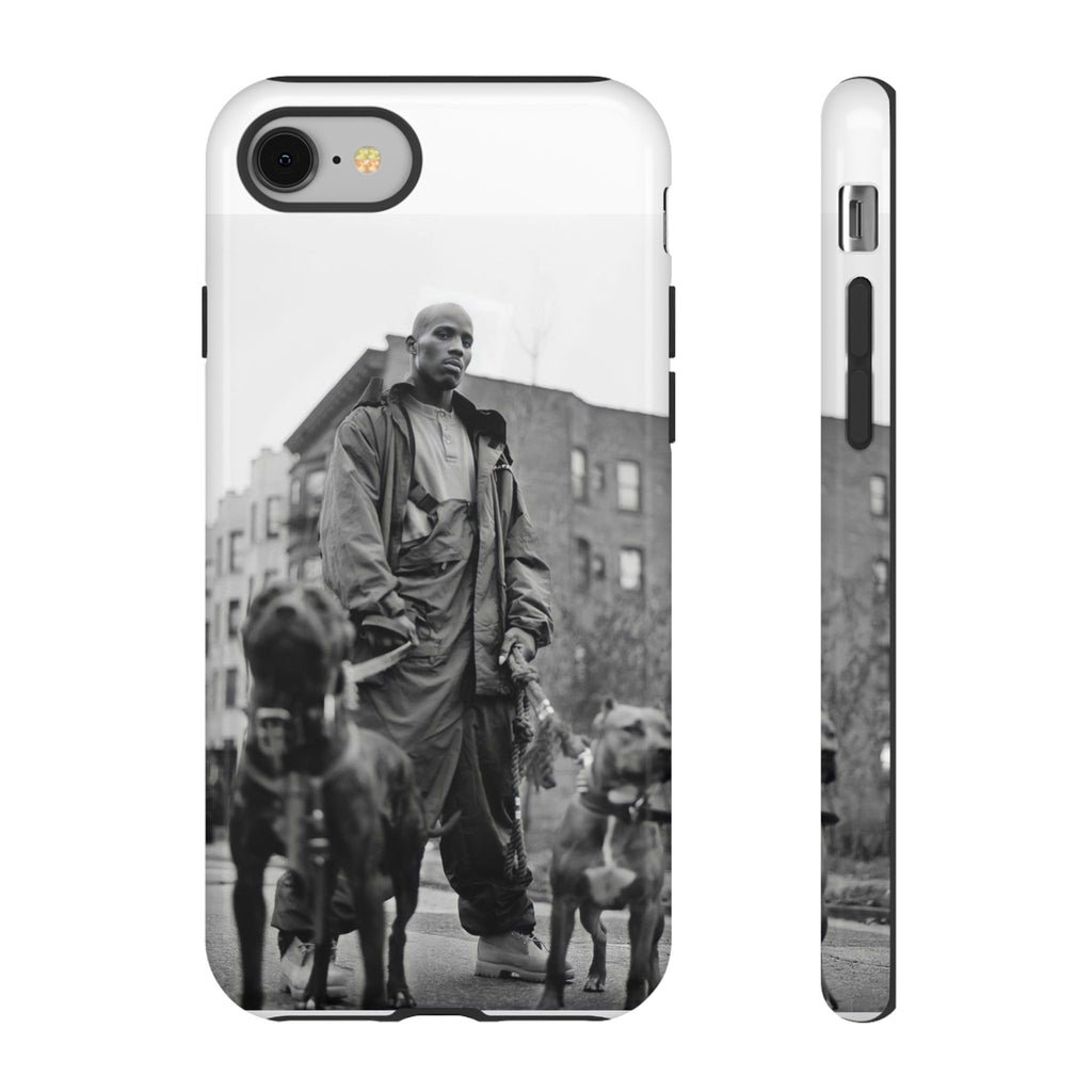 Black & White DMX Tough Phone Case, Urban Style Cover, Pet Lover Gift, Trendy Cell Phone Accessory, Durable Protection