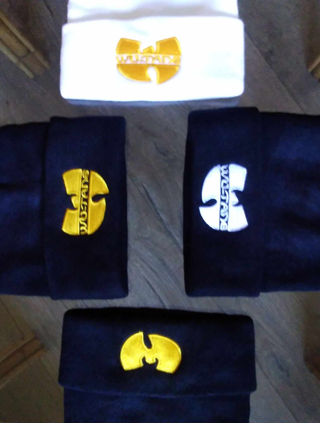 Beanie Hat Wu-Tang - White & Yellow/Gold