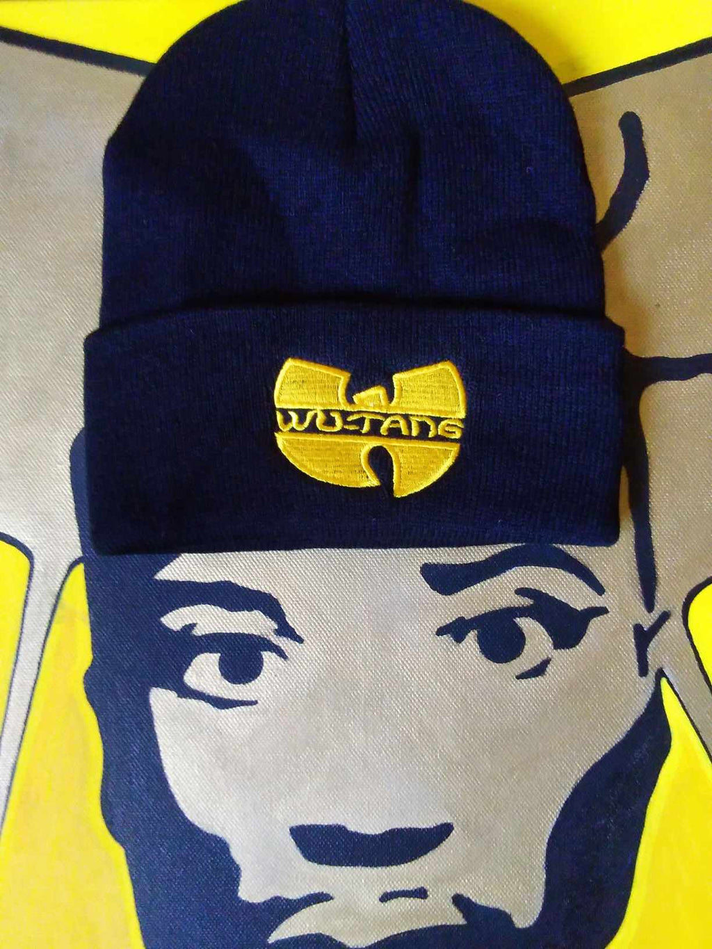 Beanie Hat Wu-Tang Clan - Black and Yellow/Gold