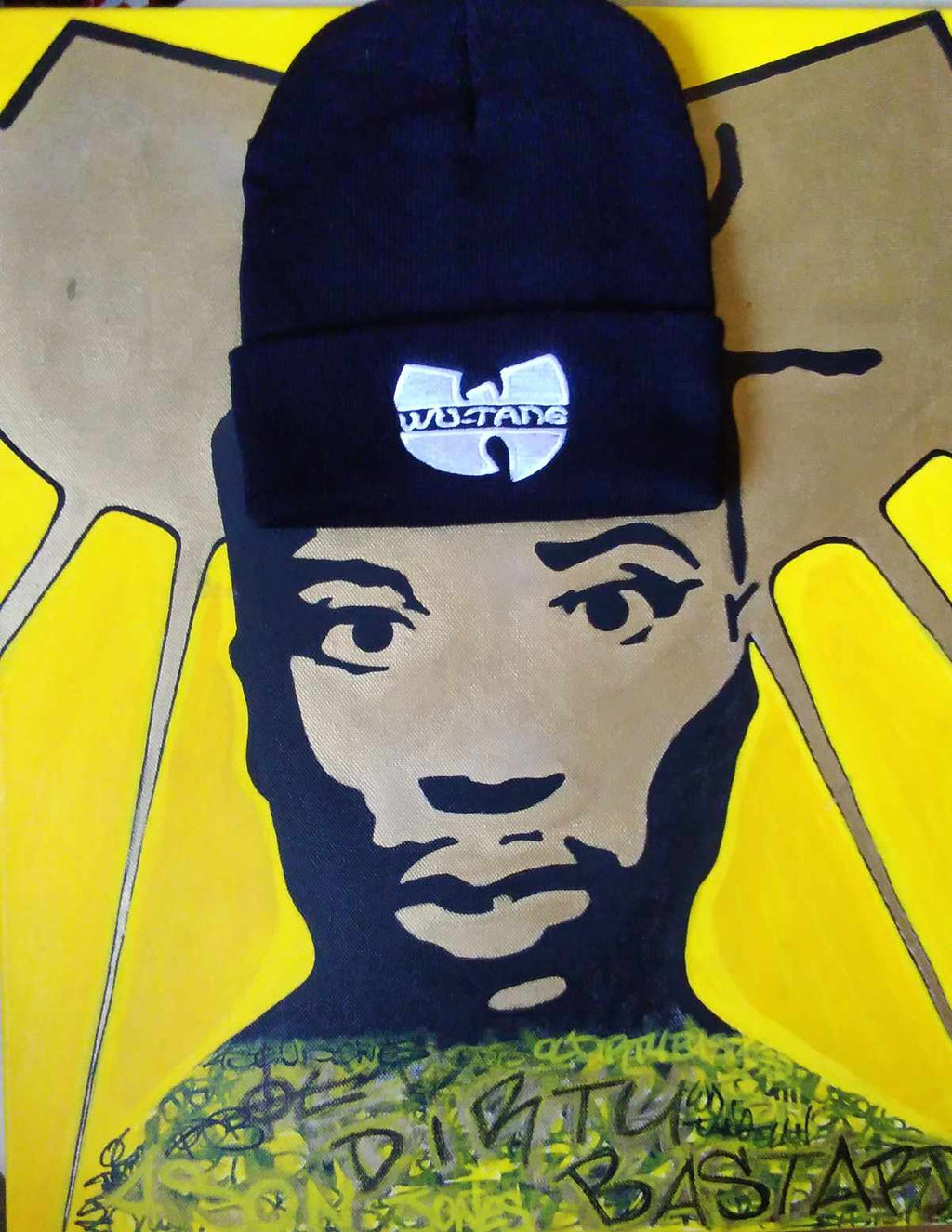 Wu-Tang Clan Beanie Hat - Black and White