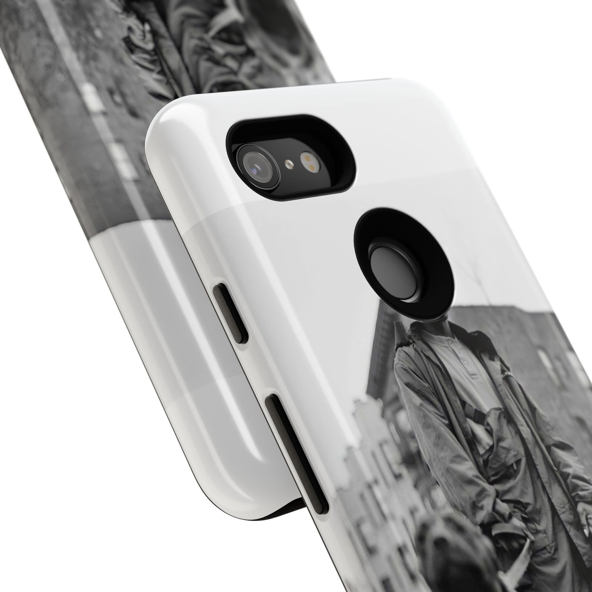 Black & White DMX Tough Phone Case, Urban Style Cover, Pet Lover Gift, Trendy Cell Phone Accessory, Durable Protection