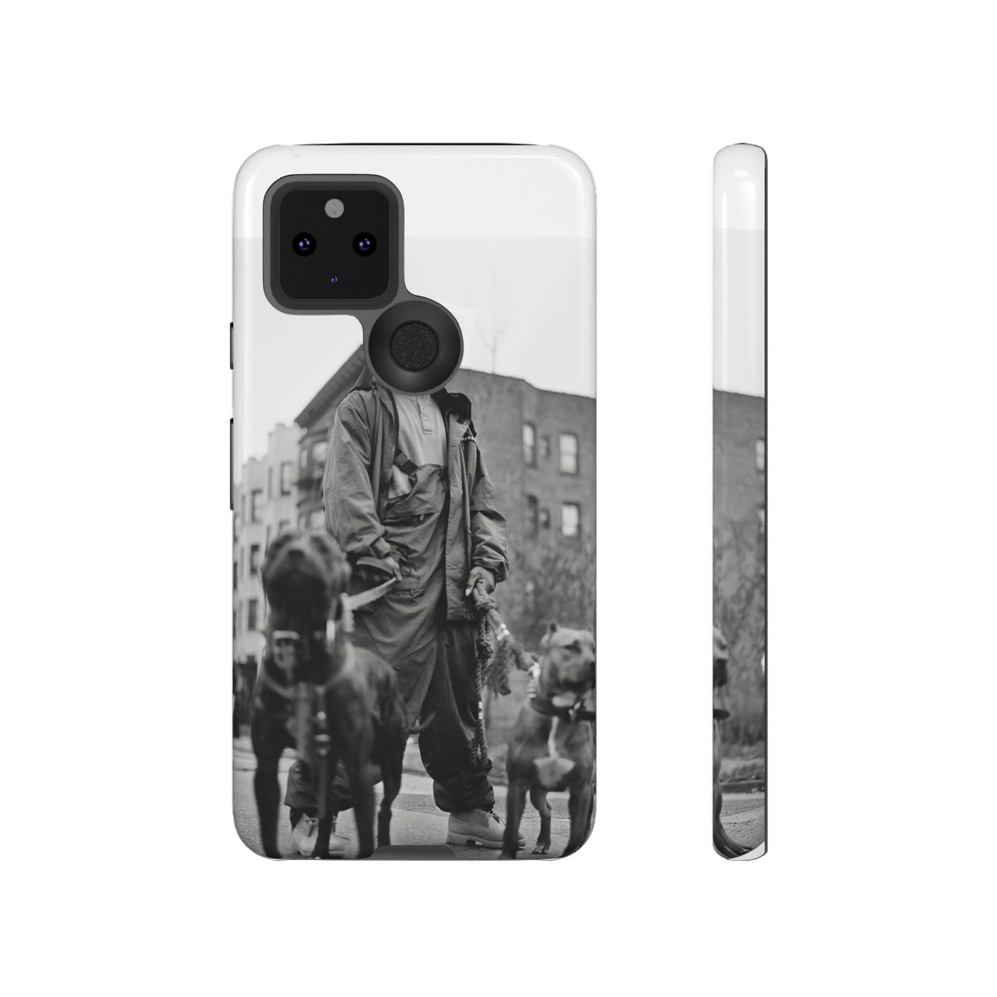 Black & White DMX Tough Phone Case, Urban Style Cover, Pet Lover Gift, Trendy Cell Phone Accessory, Durable Protection