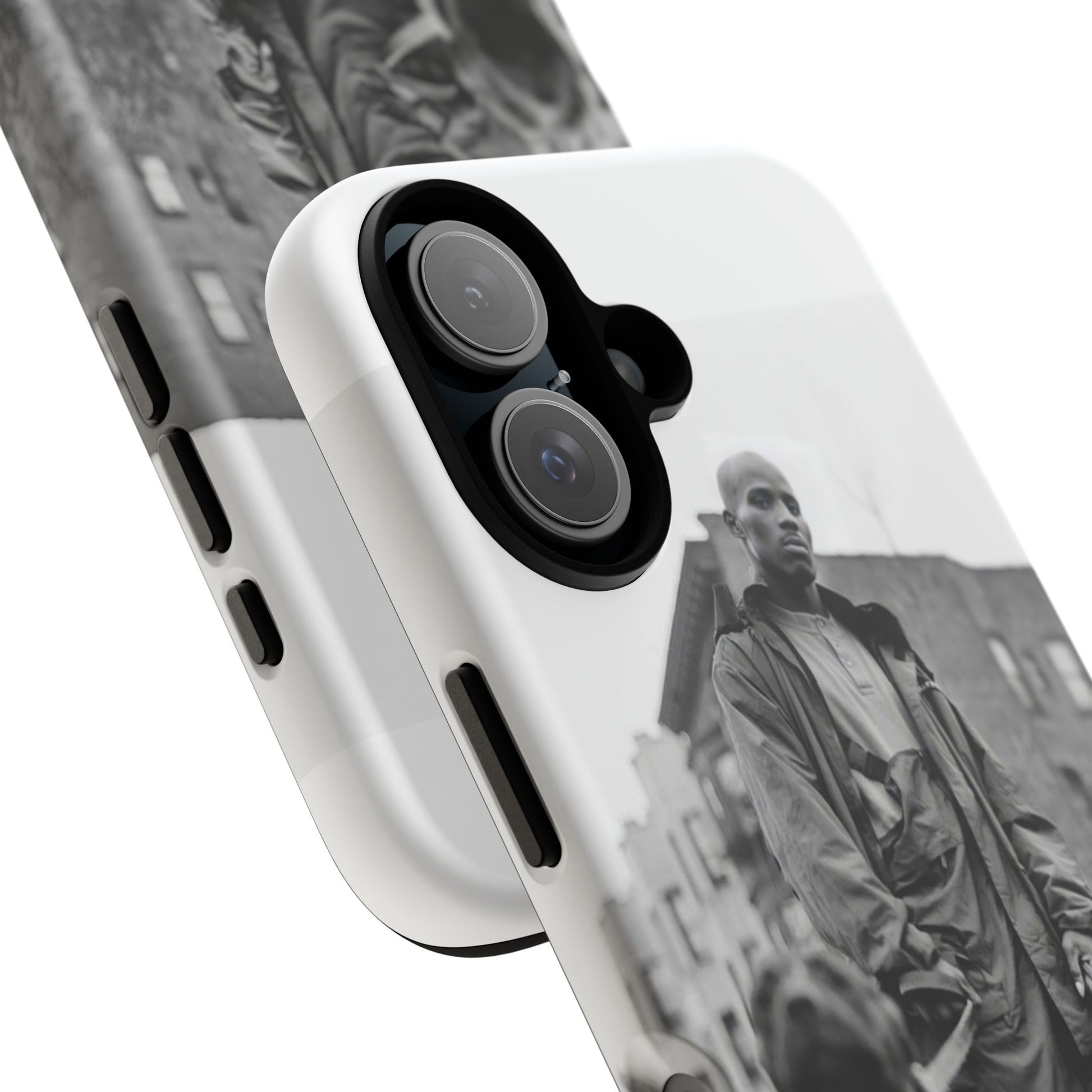 Black & White DMX Tough Phone Case, Urban Style Cover, Pet Lover Gift, Trendy Cell Phone Accessory, Durable Protection