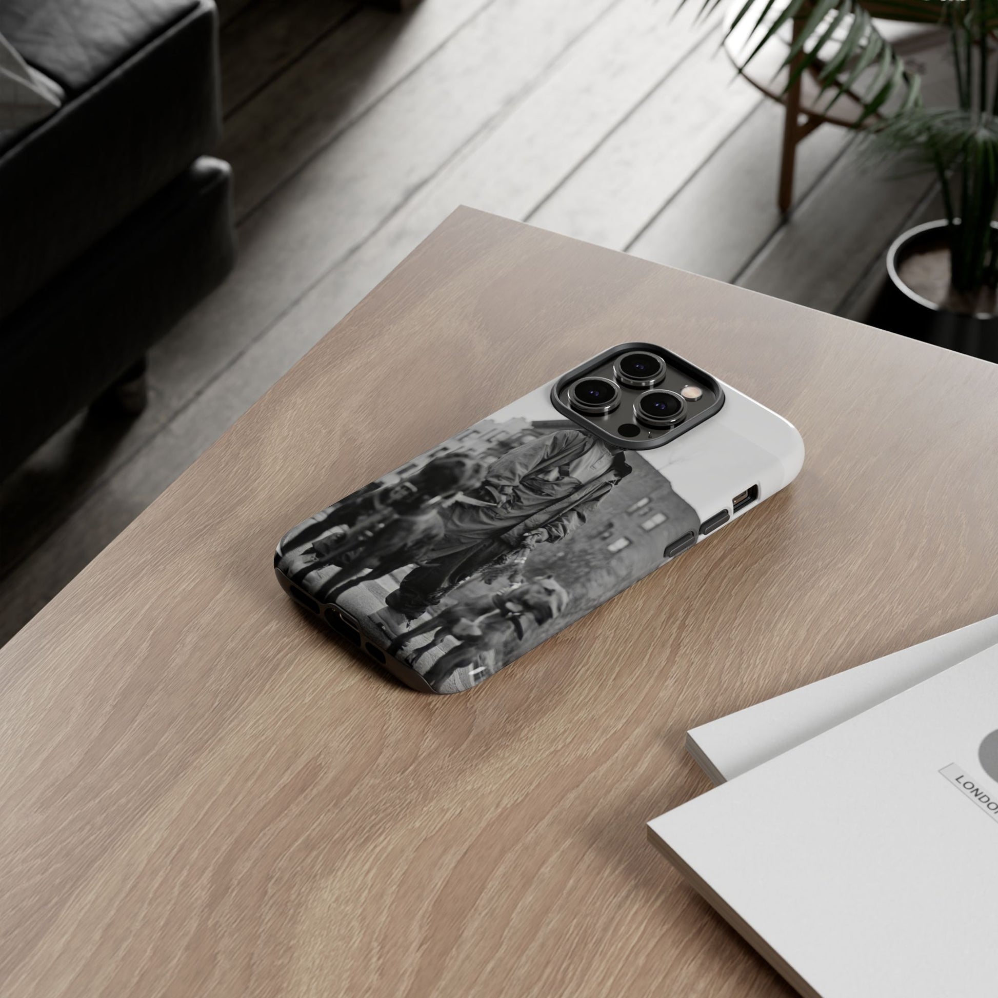 Black & White DMX Tough Phone Case, Urban Style Cover, Pet Lover Gift, Trendy Cell Phone Accessory, Durable Protection