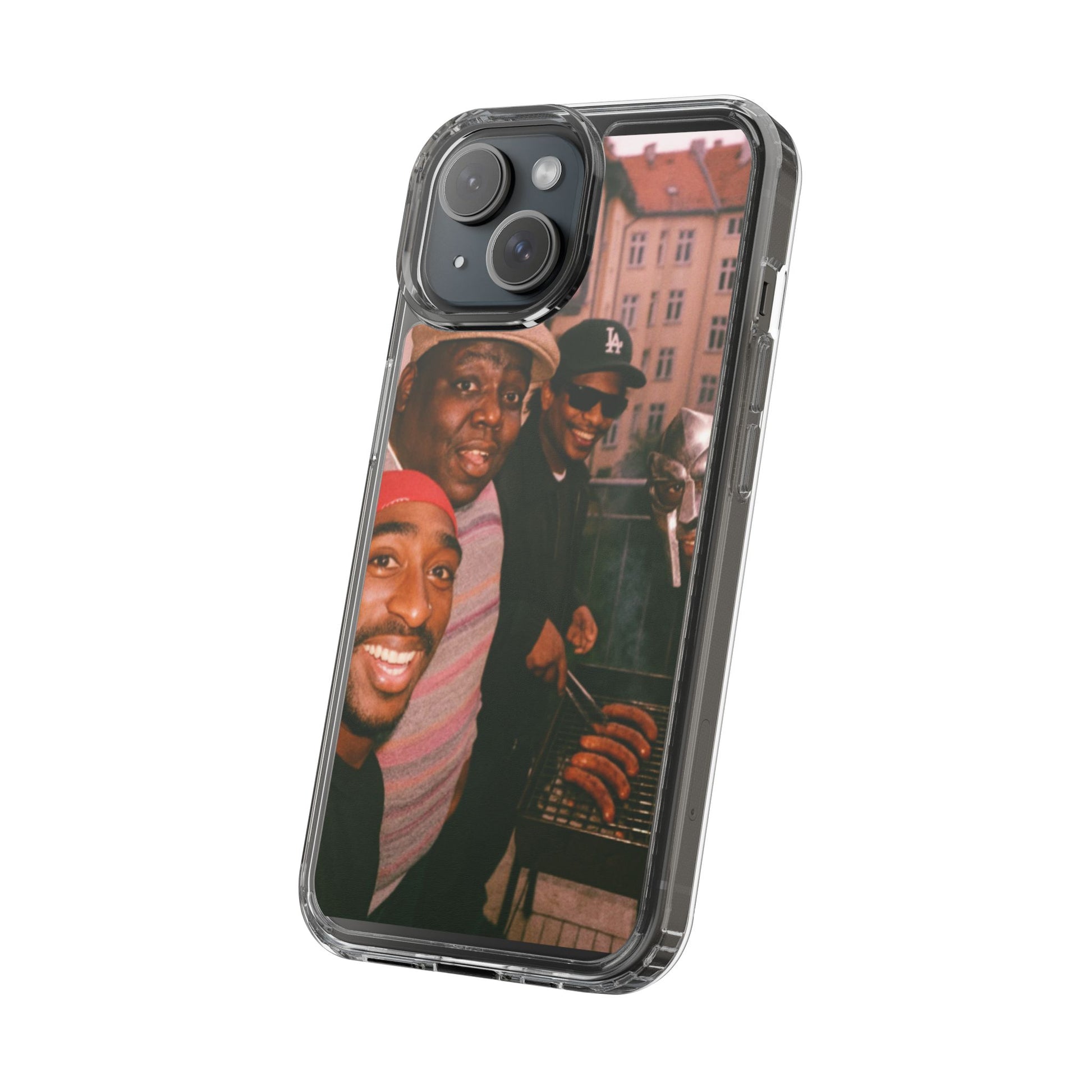 Hip-Hop Legends Clear Case for iPhone, Vintage Rapper Phone Cover, Clear TPU Case, Music Lover Gift, Pop Culture Accessories