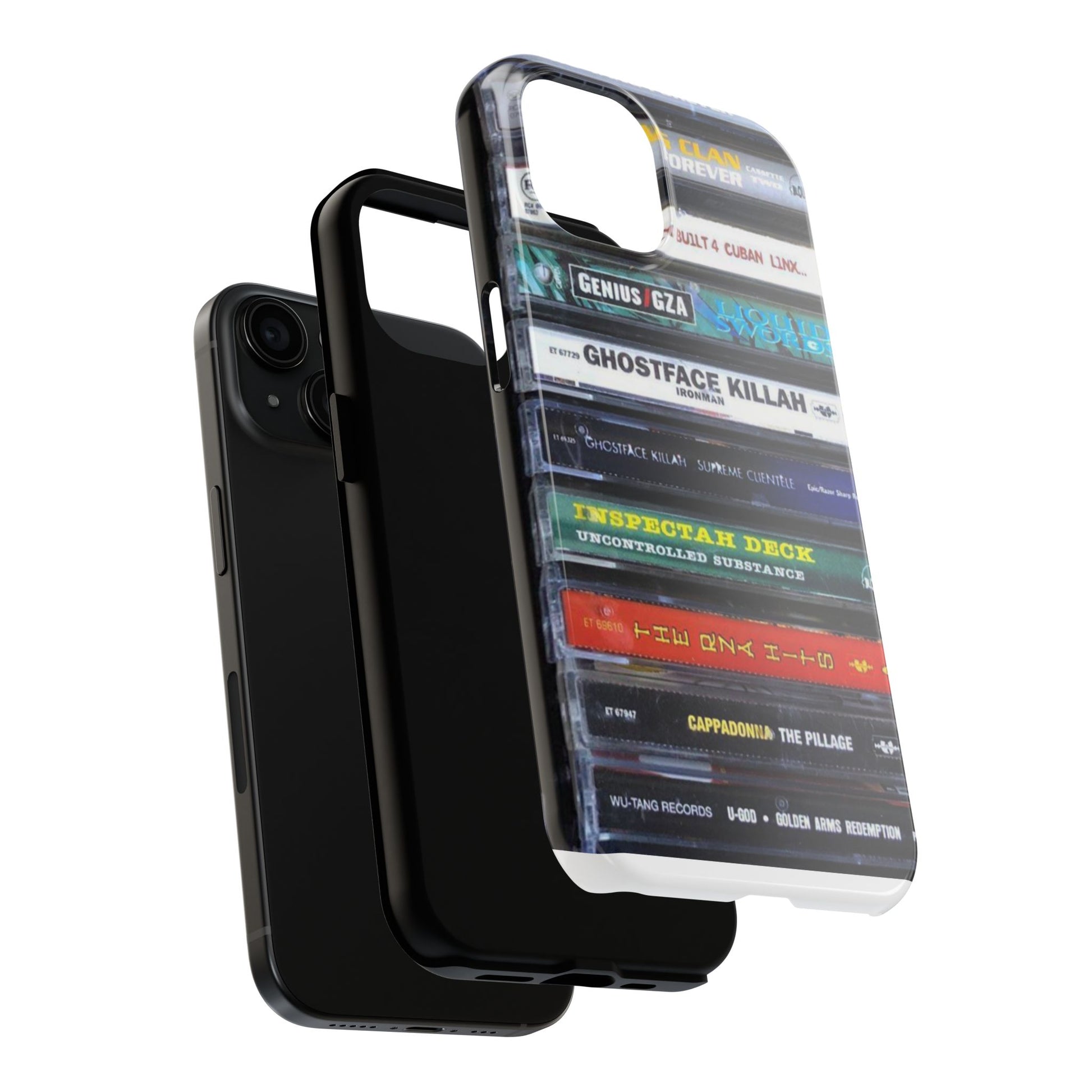 Hip Hop Music Cassette Phone Case | Tough Phone Covers for Music Lovers, Wu solo albums Gifts, Rap Phone Accessories