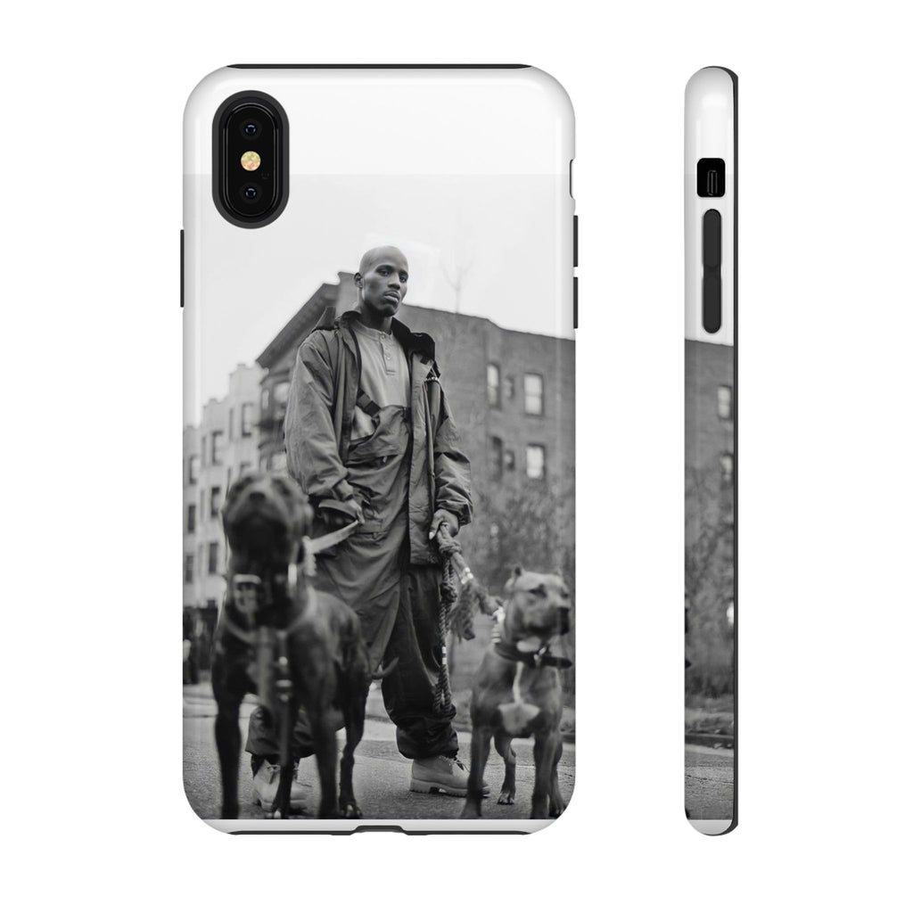 Black & White DMX Tough Phone Case, Urban Style Cover, Pet Lover Gift, Trendy Cell Phone Accessory, Durable Protection